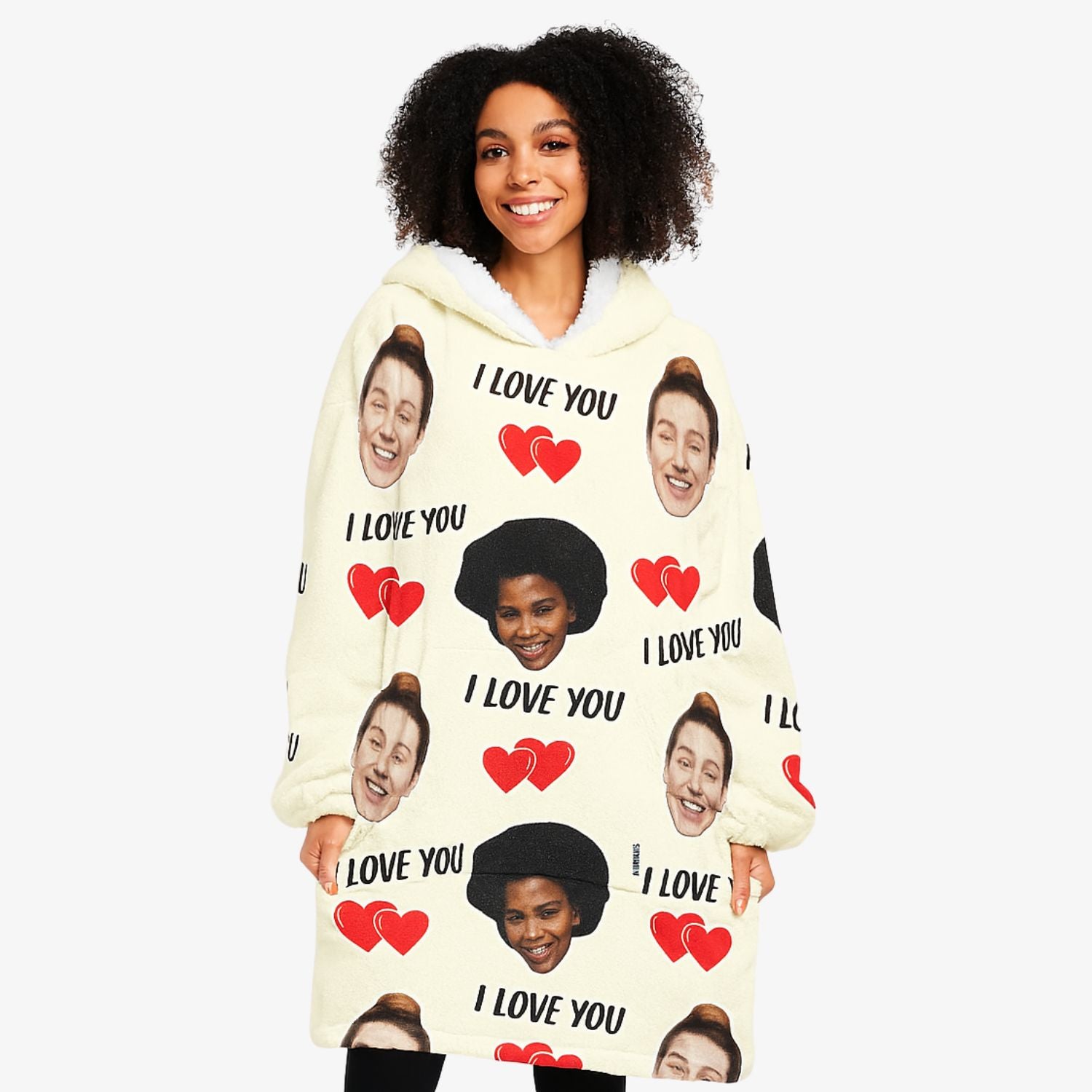 I Love You Chillzy Hoodie Blanket