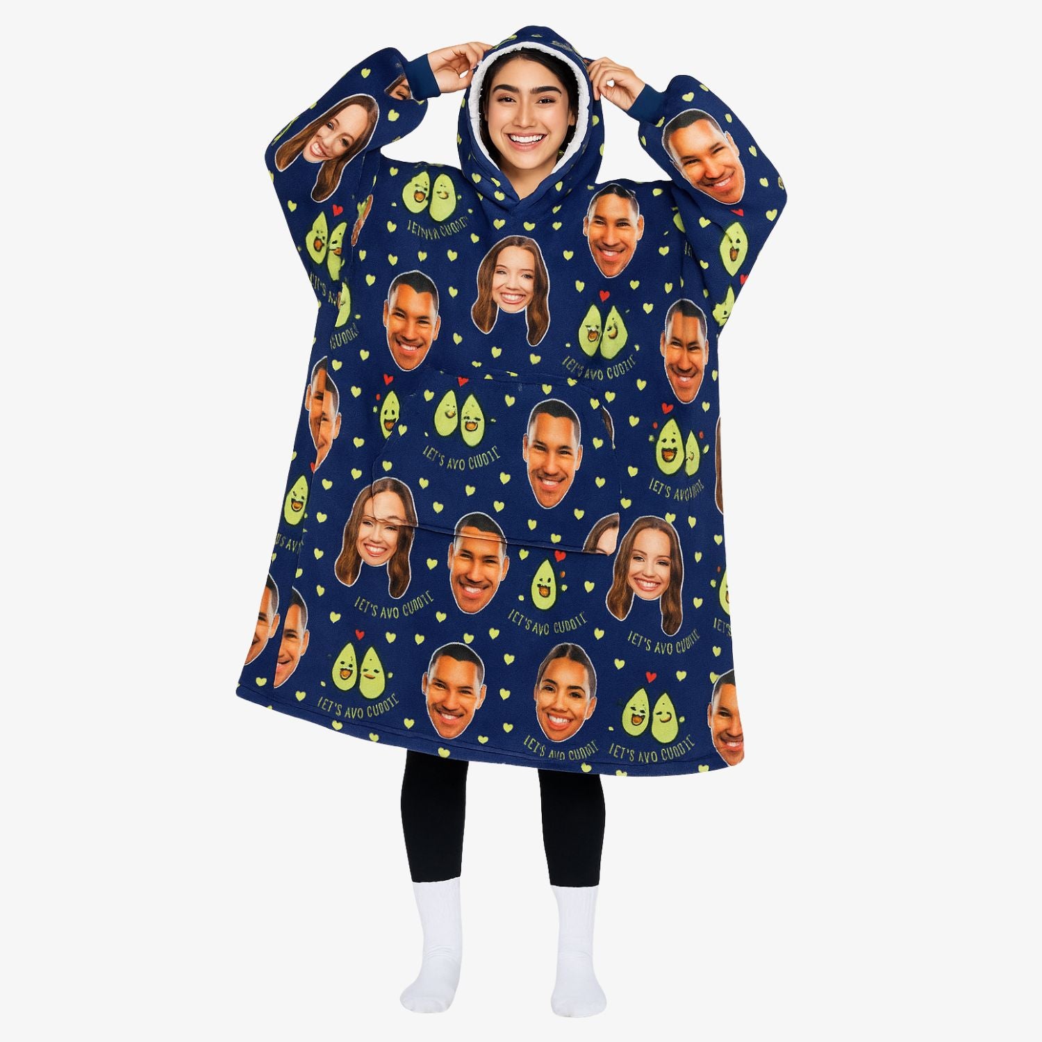 Lets Avocuddle Chillzy Hoodie Blanket