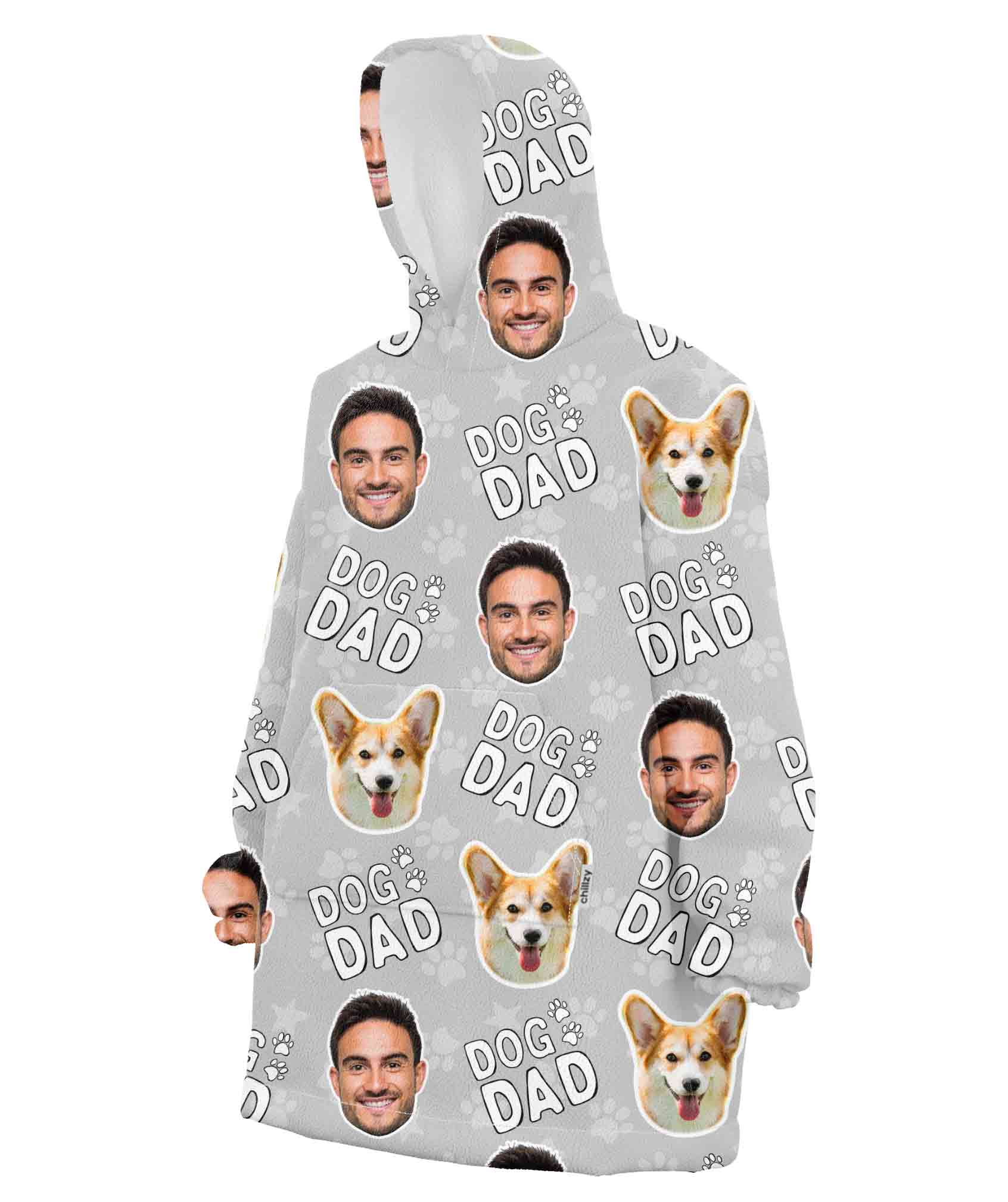Dog Dad Chillzy Hoodie Blanket