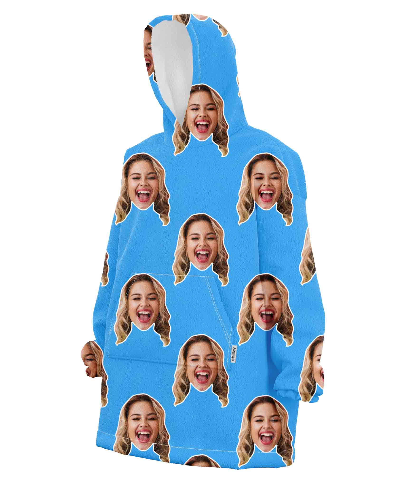 Your Face Chillzy Hoodie Blanket