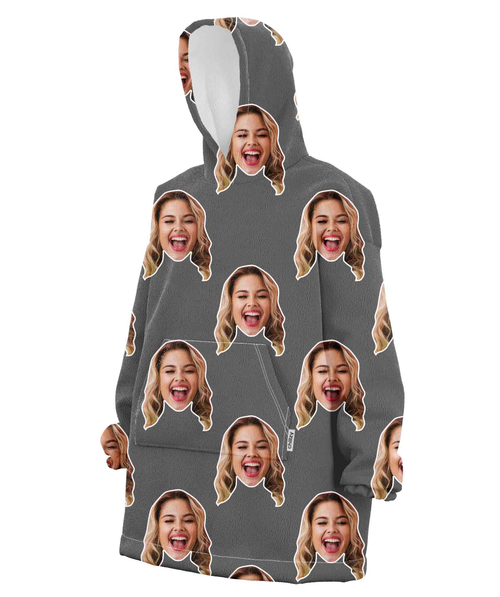 Your Face Chillzy Hoodie Blanket
