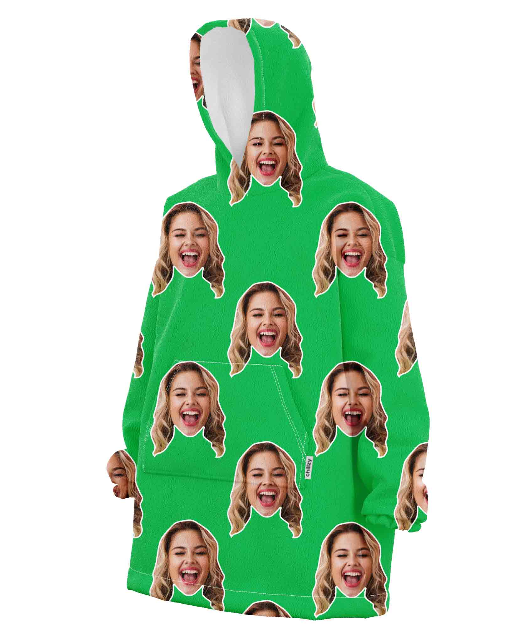 Your Face Chillzy Hoodie Blanket