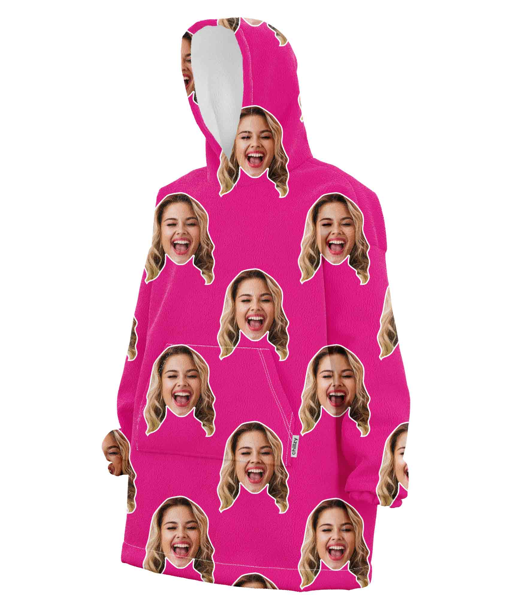 Your Face Chillzy Hoodie Blanket