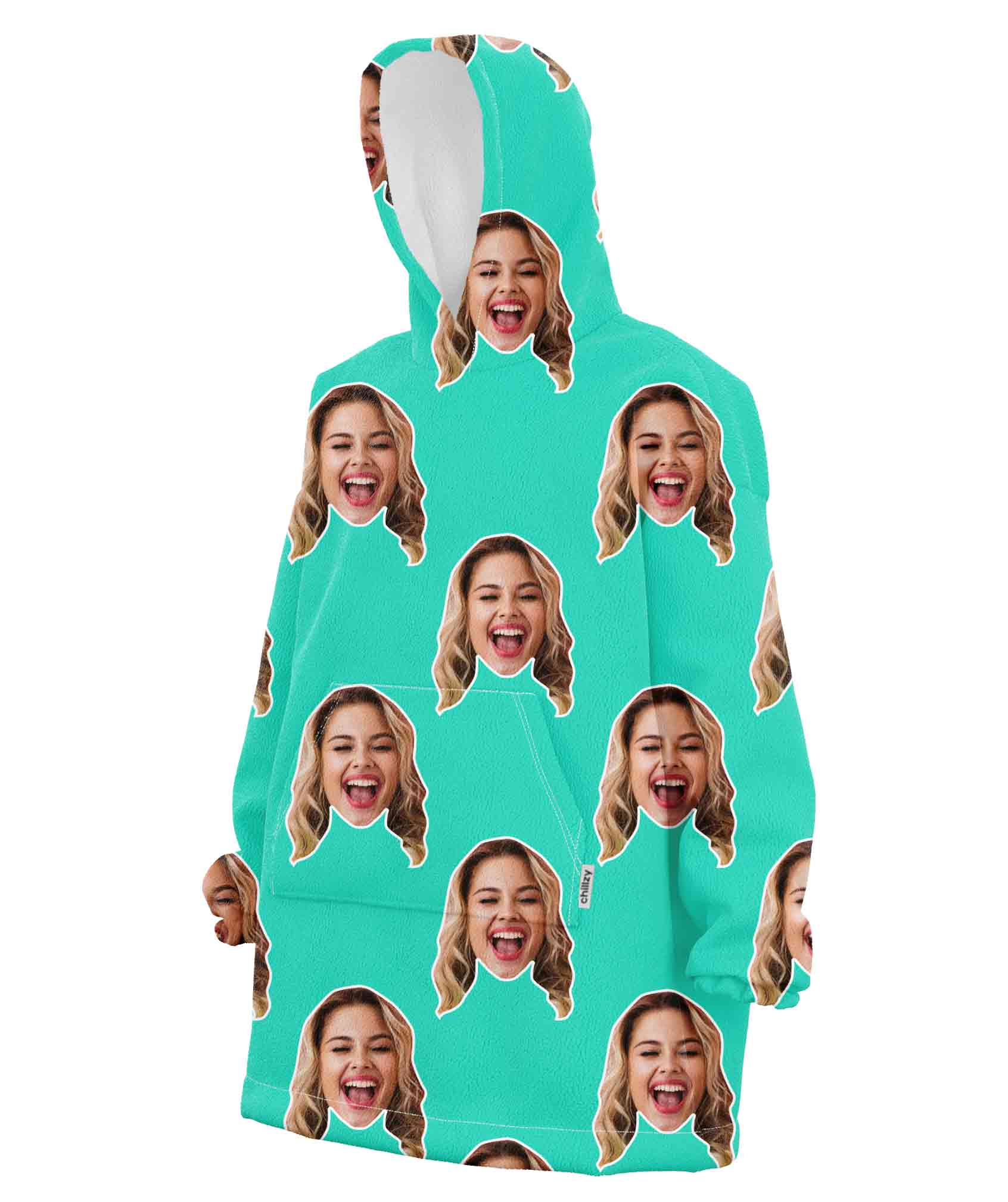 Your Face Chillzy Hoodie Blanket