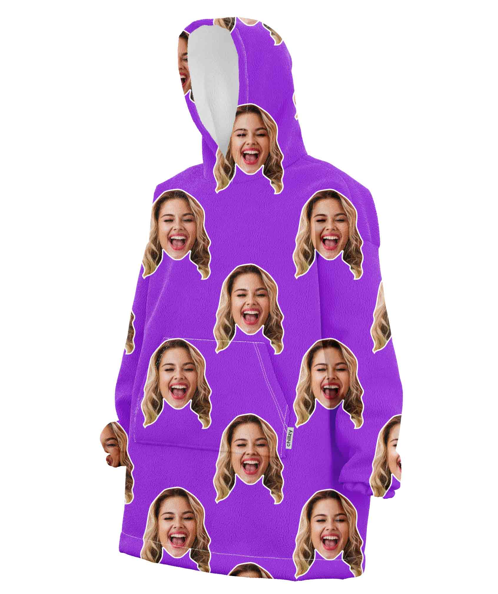 Your Face Chillzy Hoodie Blanket