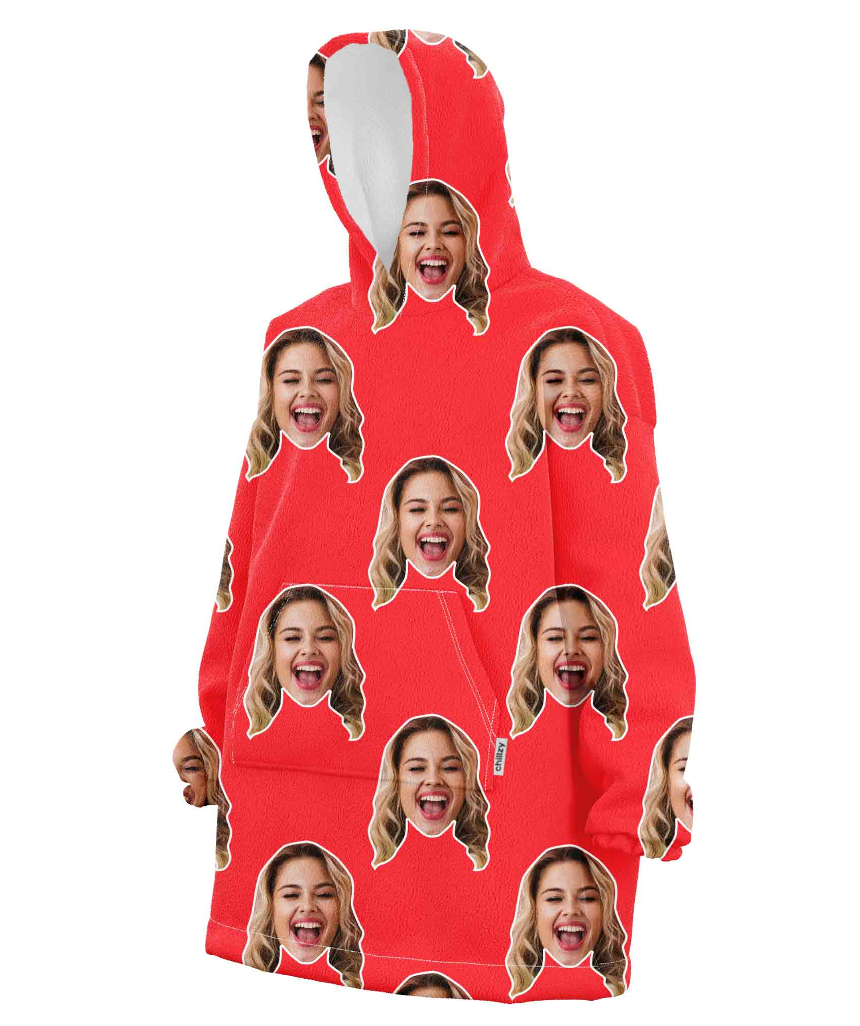 Your Face Chillzy Hoodie Blanket