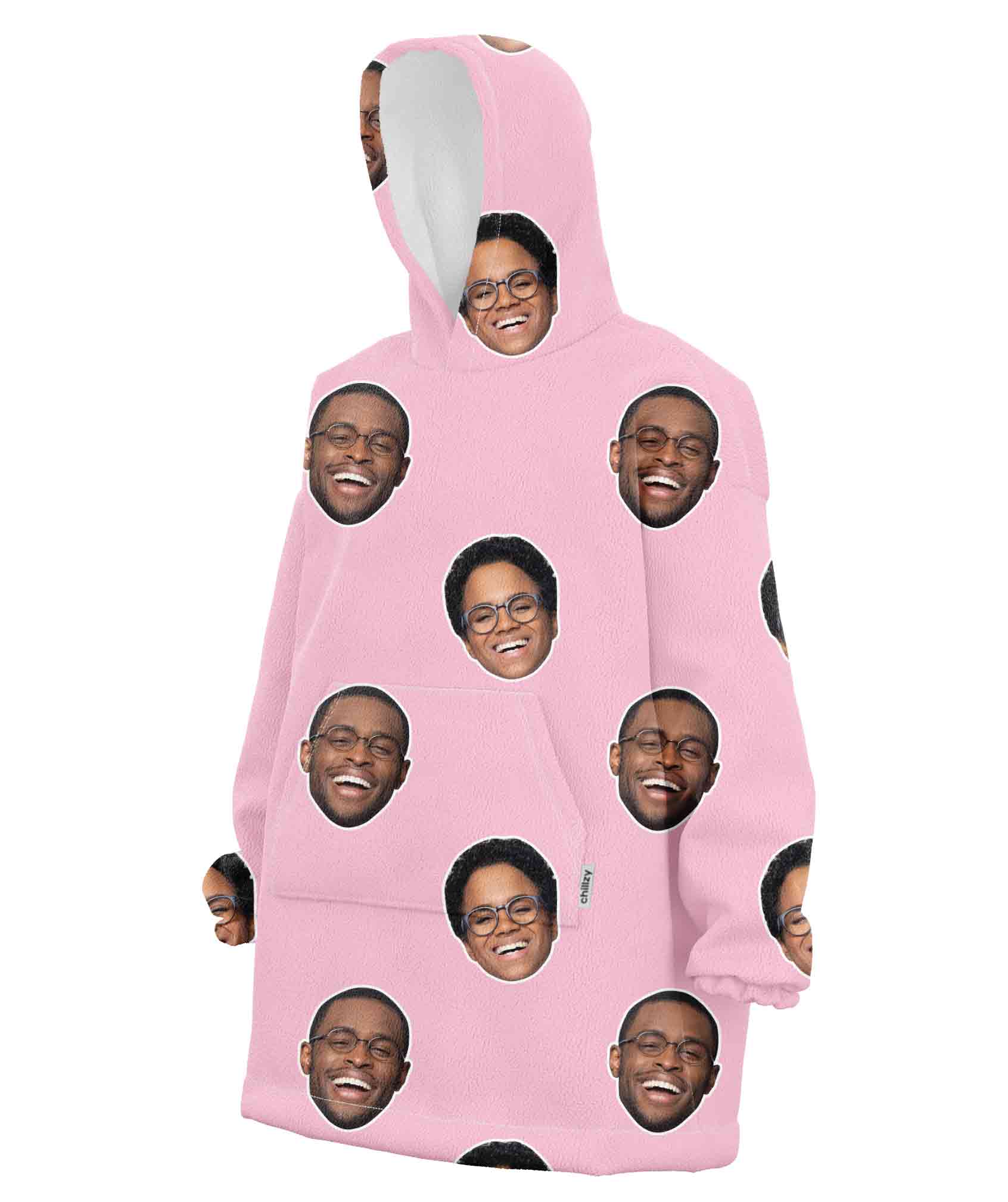 Couples Face Chillzy Hoodie Blanket
