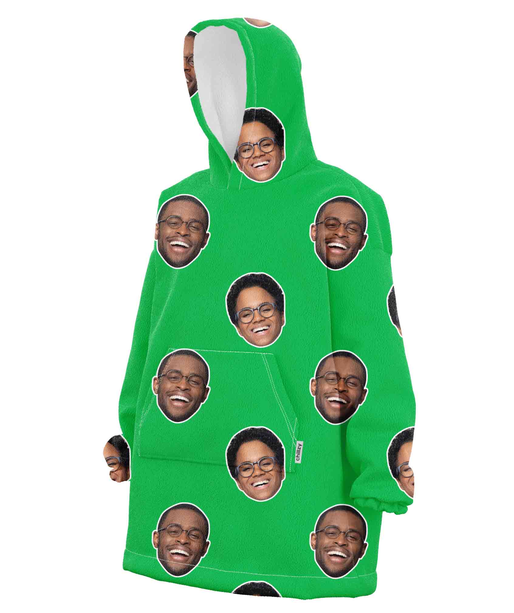 Couples Face Chillzy Hoodie Blanket