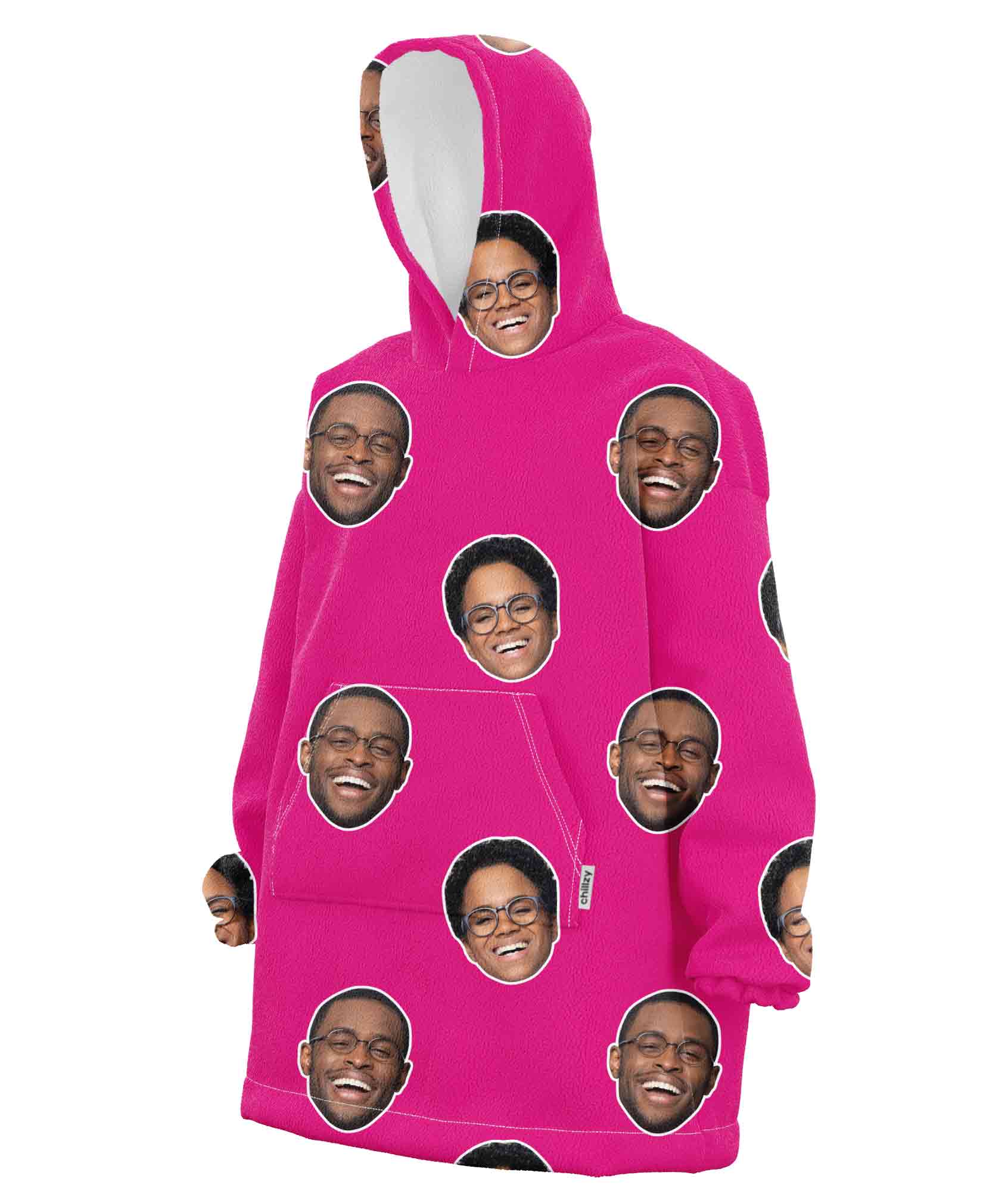Couples Face Chillzy Hoodie Blanket