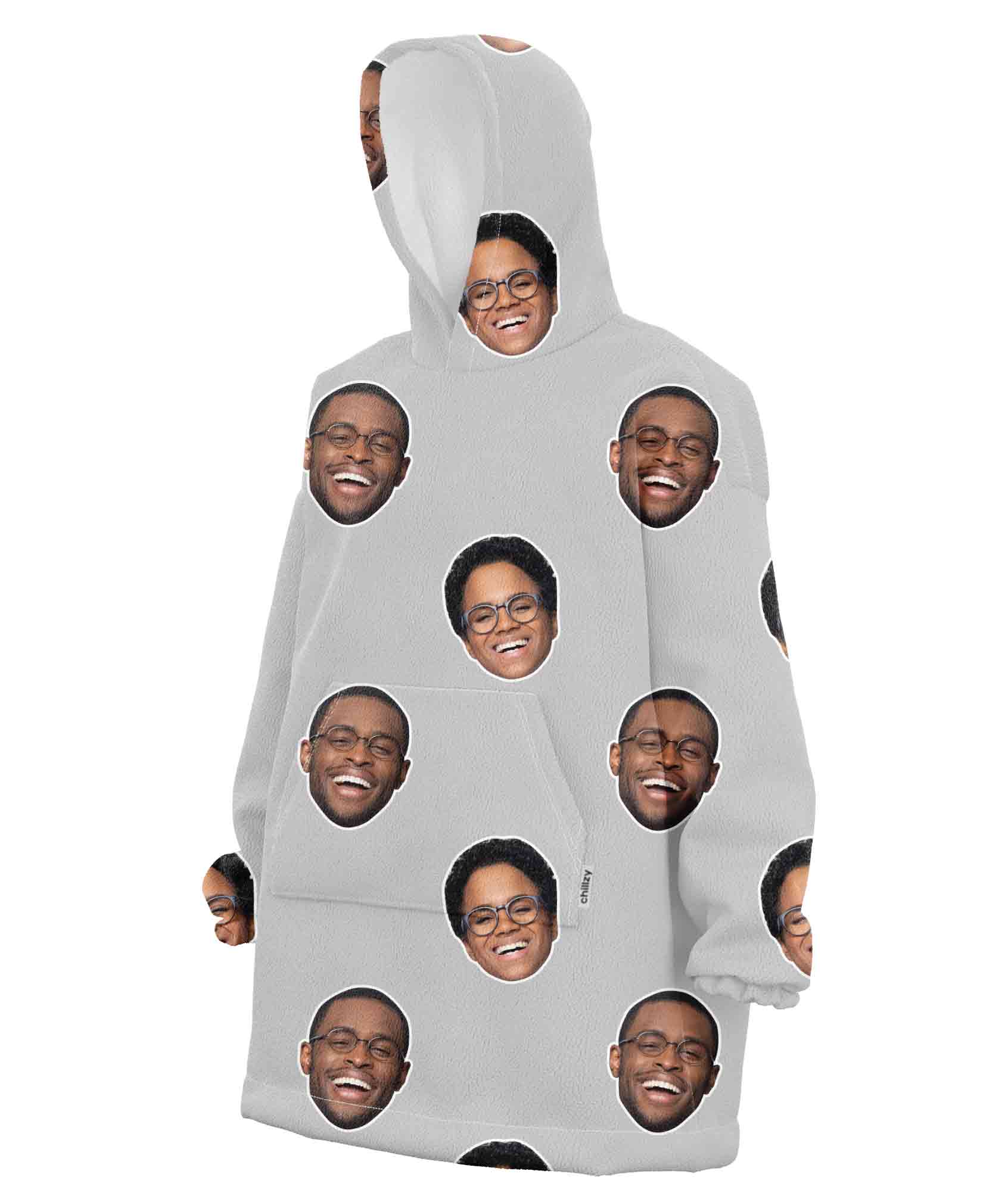 Couples Face Chillzy Hoodie Blanket