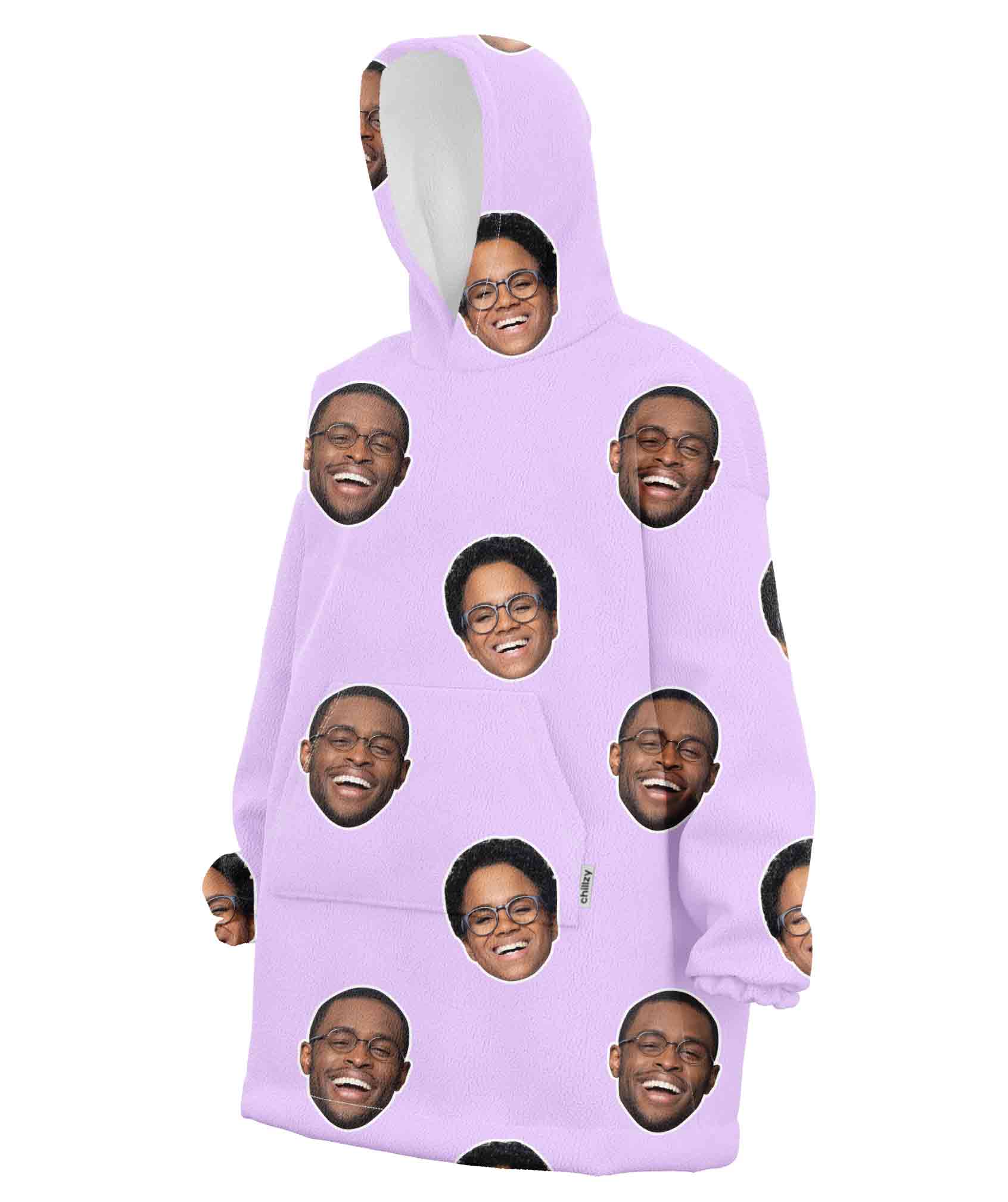 Couples Face Chillzy Hoodie Blanket