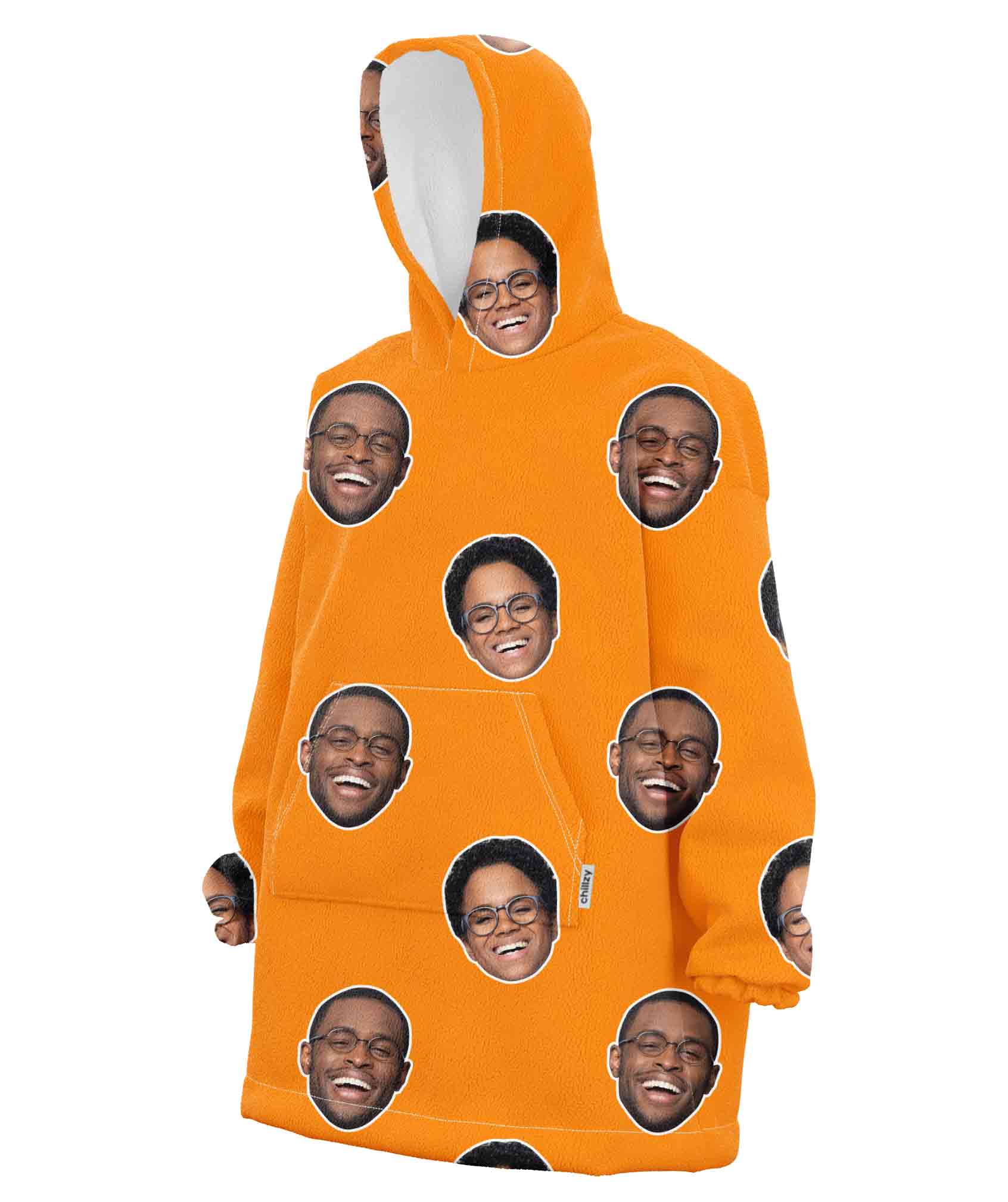 Couples Face Chillzy Hoodie Blanket