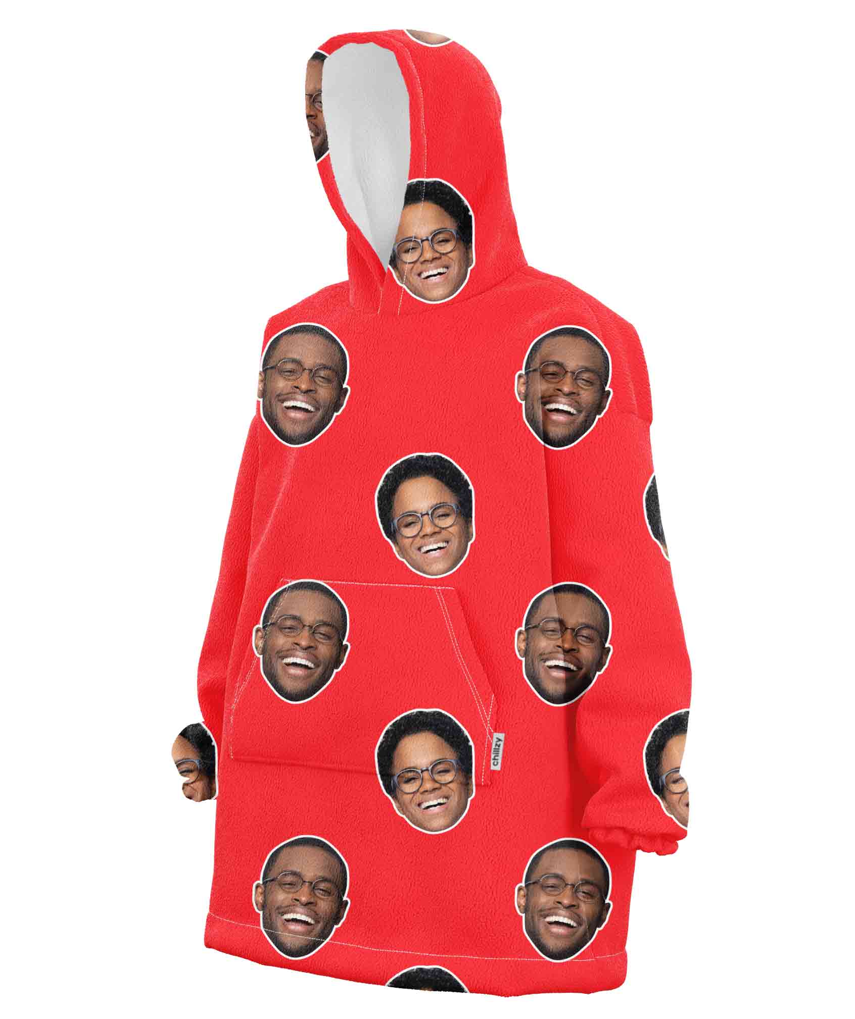 Couples Face Chillzy Hoodie Blanket