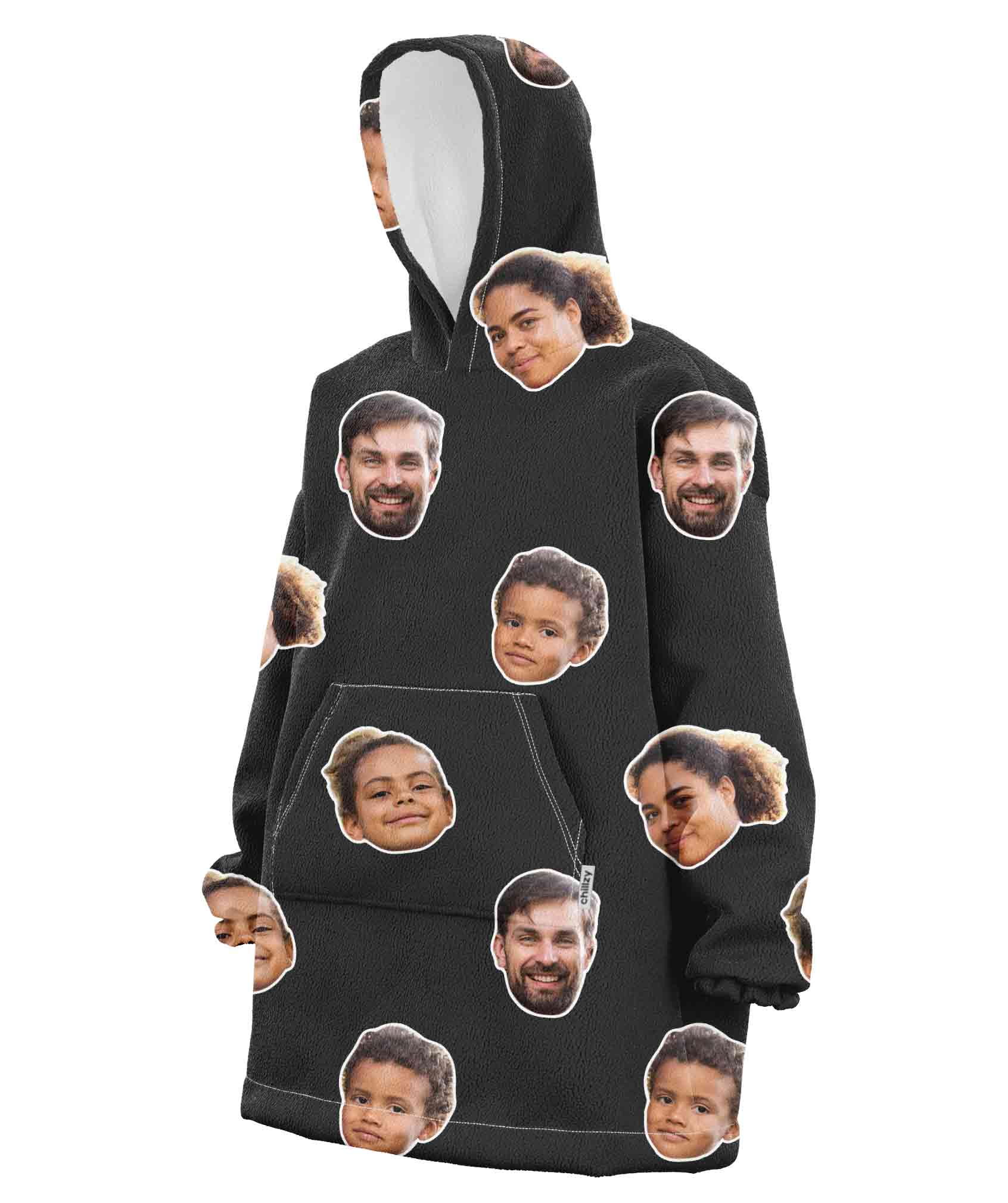 Family Face Chillzy Hoodie Blanket