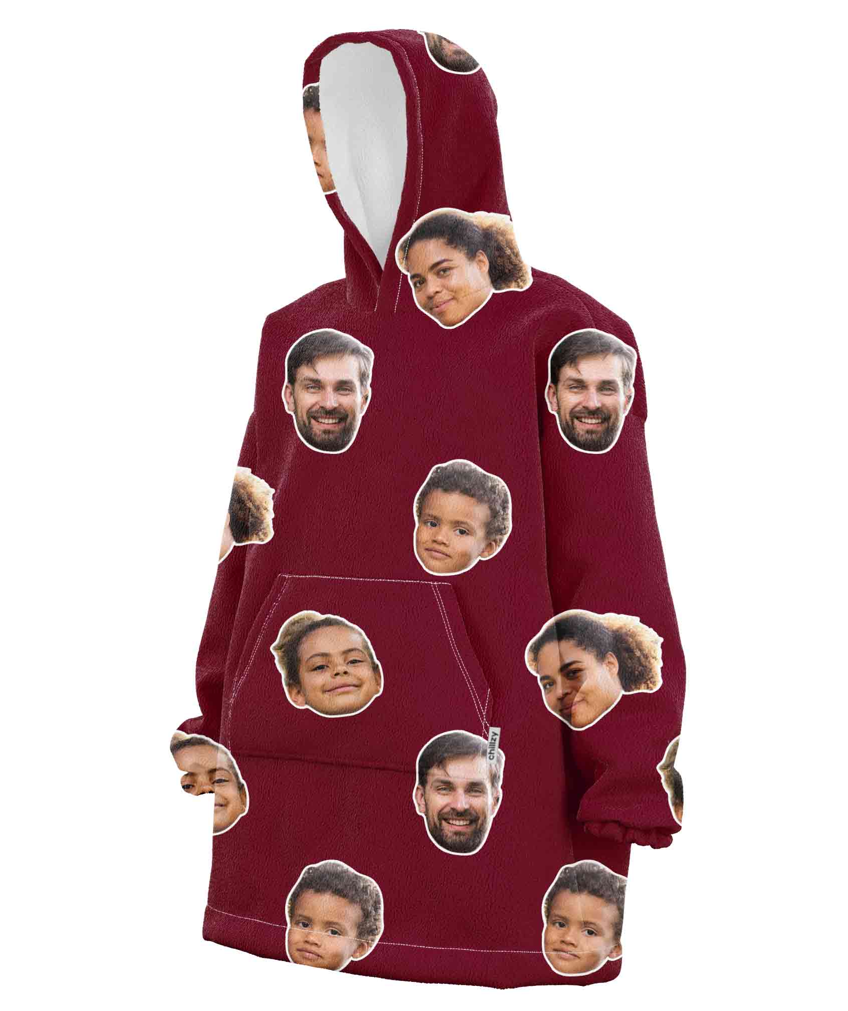Family Face Chillzy Hoodie Blanket