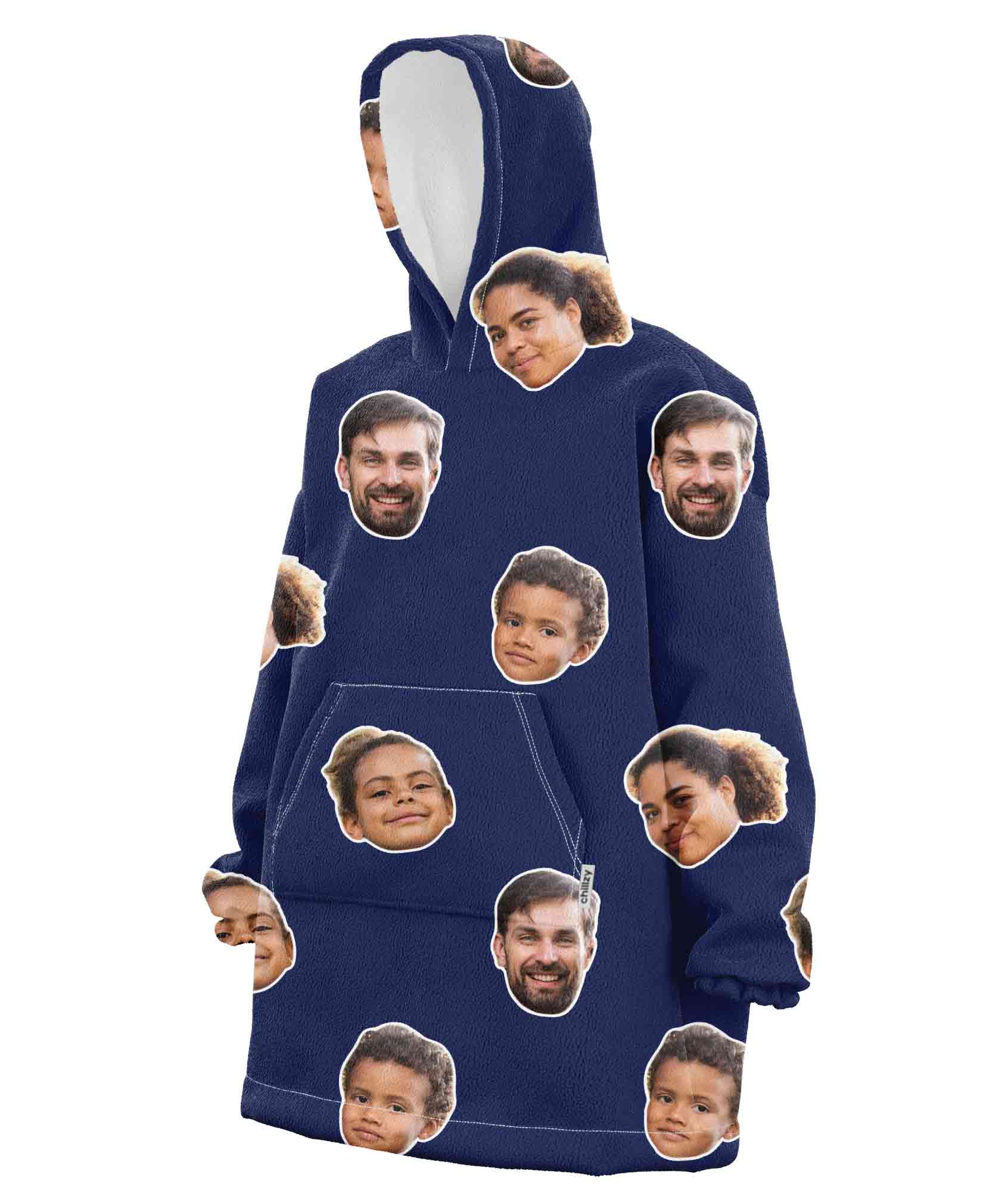 Family Face Chillzy Hoodie Blanket