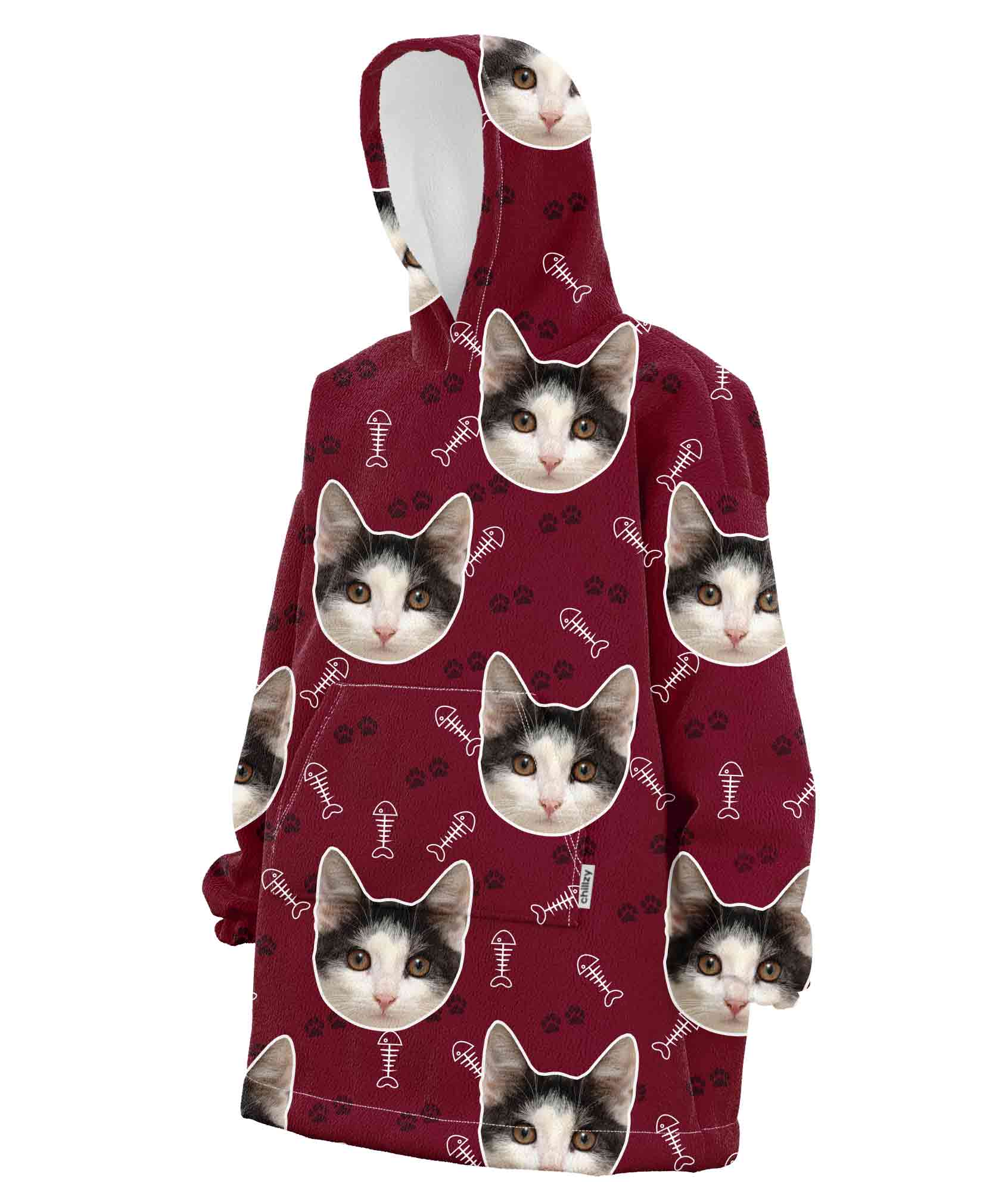 Your Cat Chillzy Hoodie Blanket