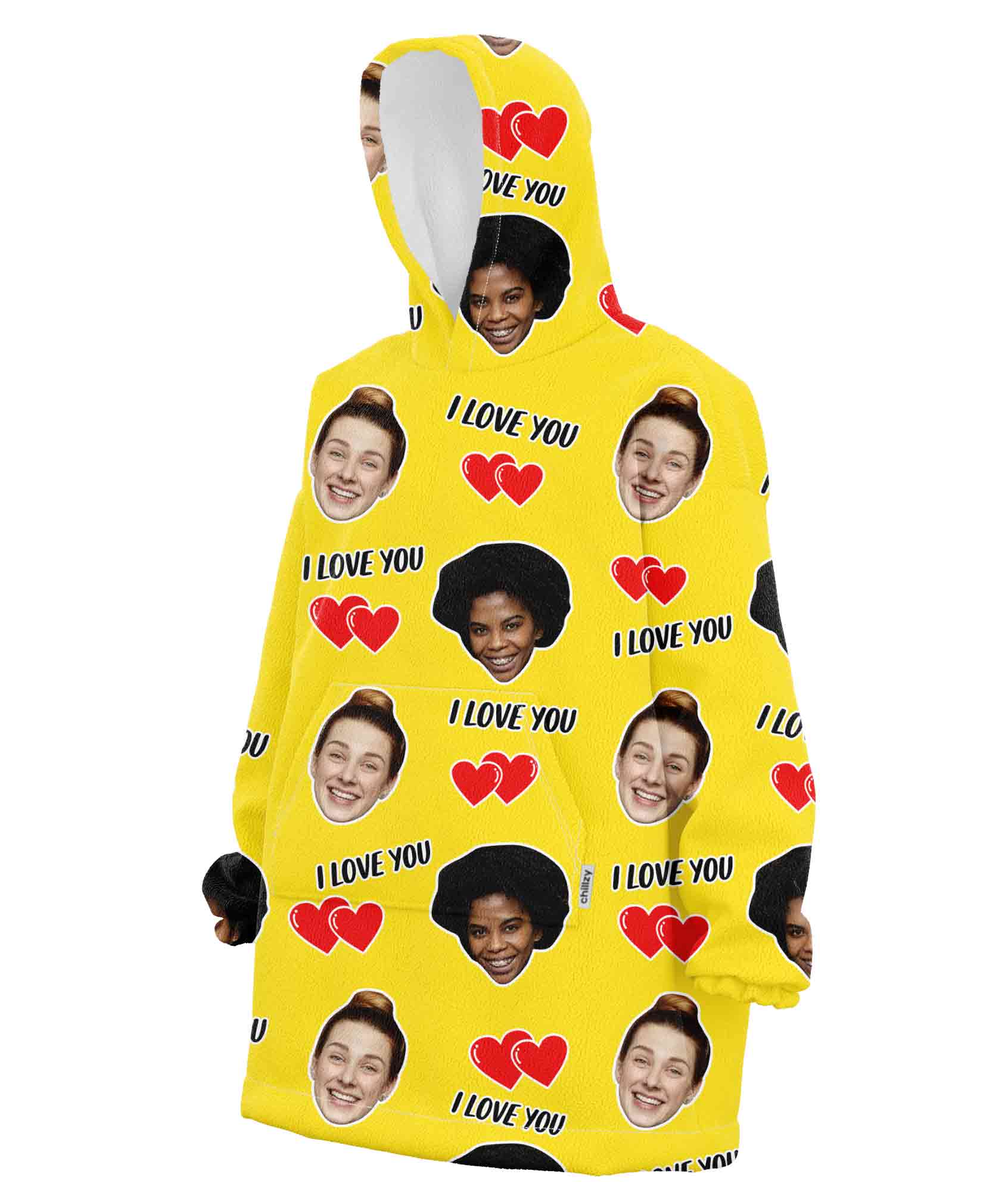 I Love You Chillzy Hoodie Blanket