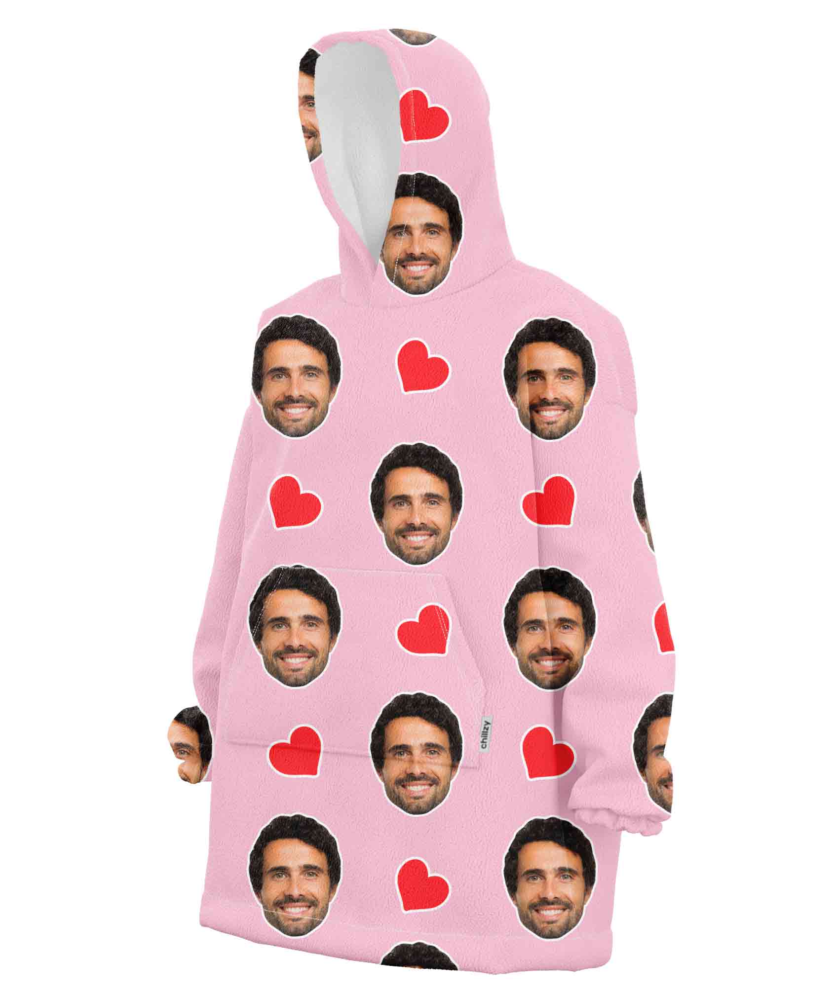 Love Hearts Personalised Face Chillzy
