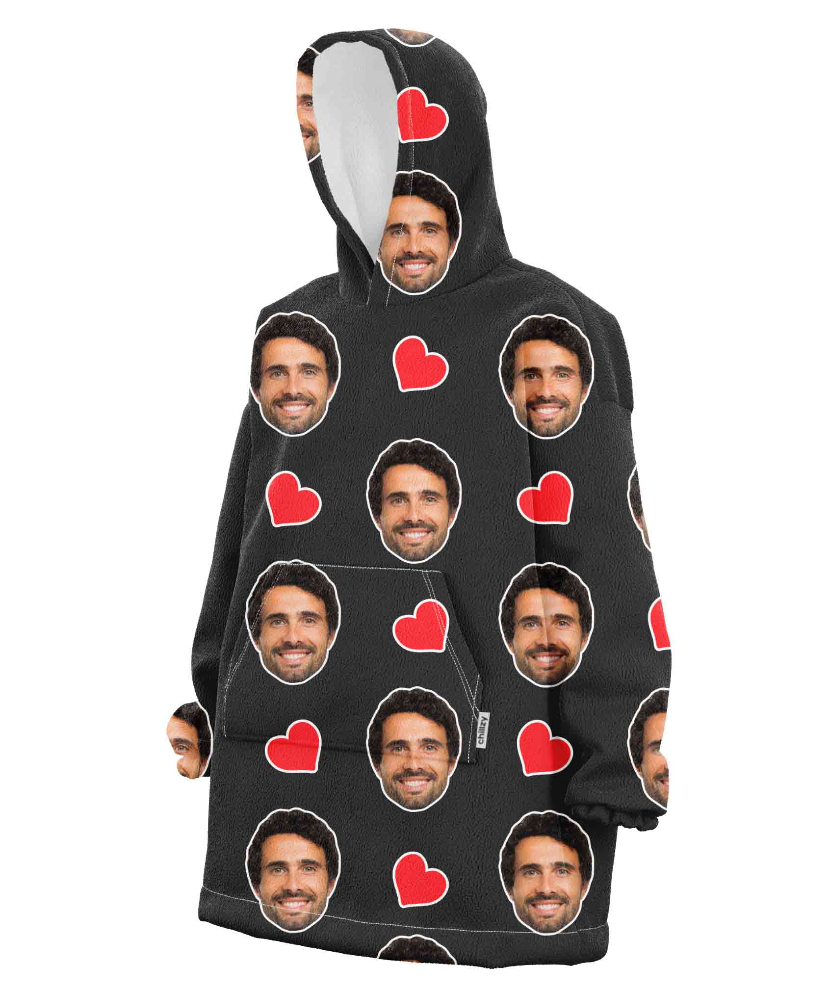 Love Hearts Personalised Face Chillzy