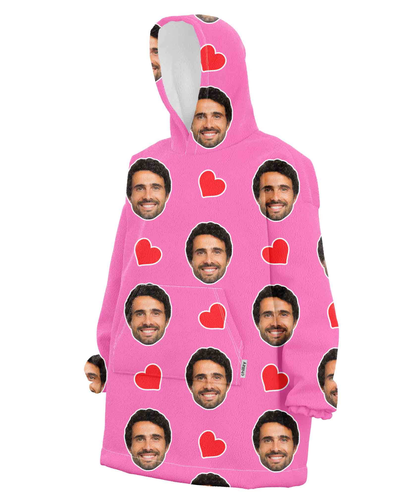 Love Hearts Personalised Face Chillzy
