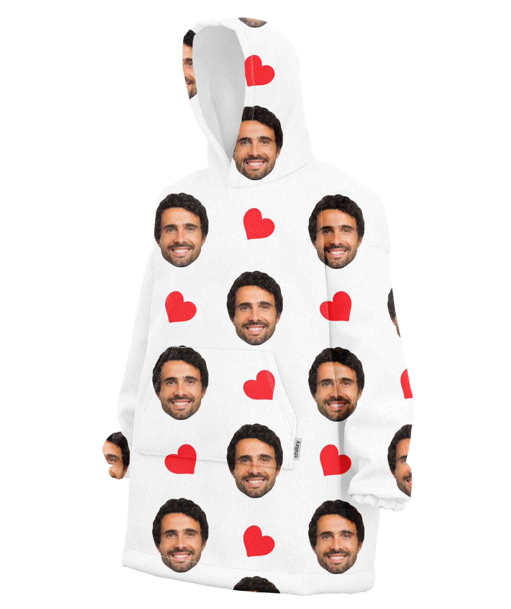 Love Hearts Personalised Face Chillzy