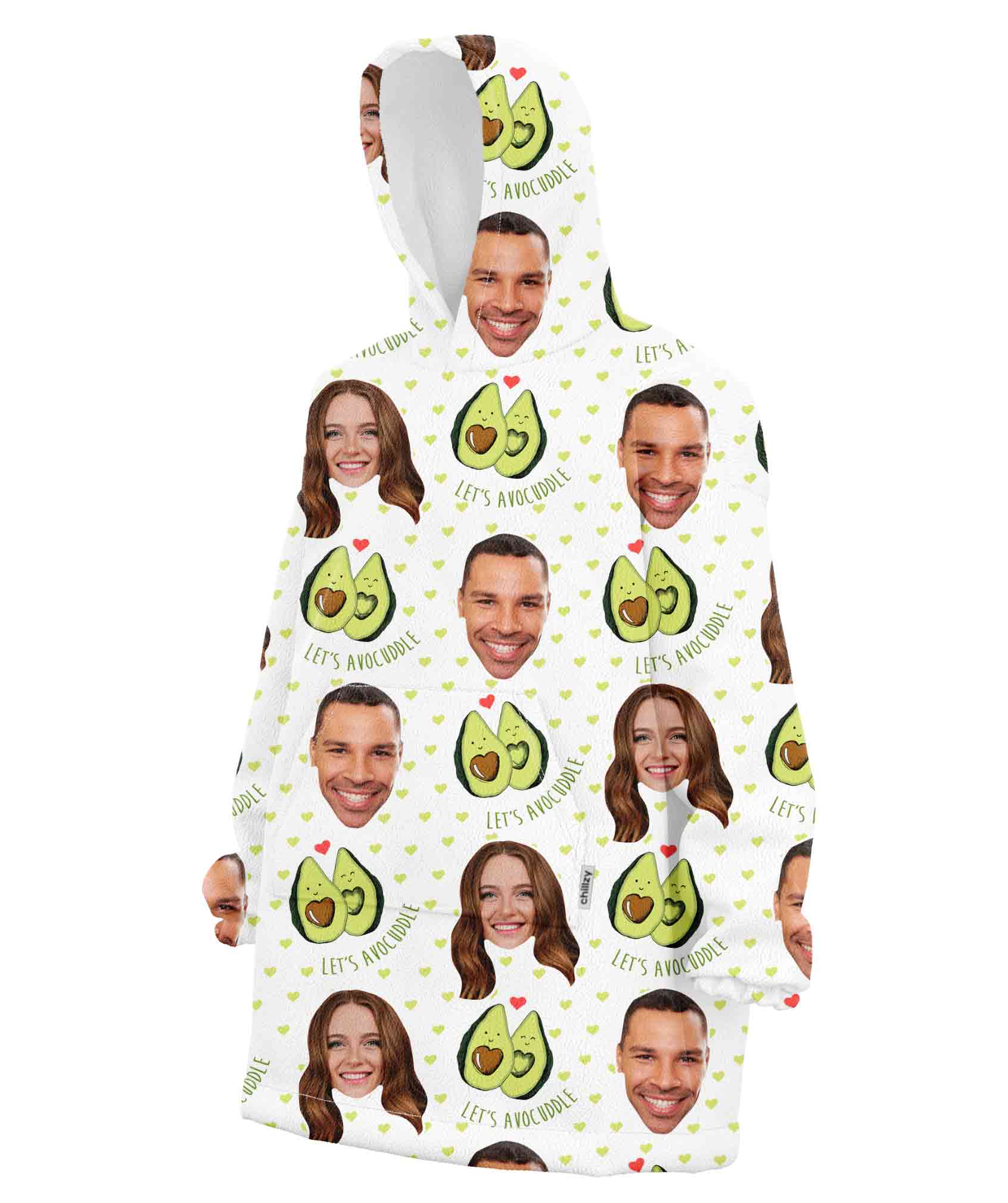 Lets Avocuddle Chillzy Hoodie Blanket