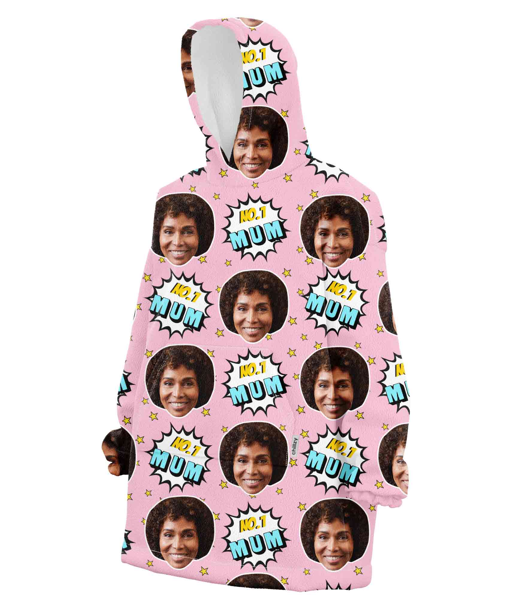 Number 1 Mum Chillzy Hoodie Blanket