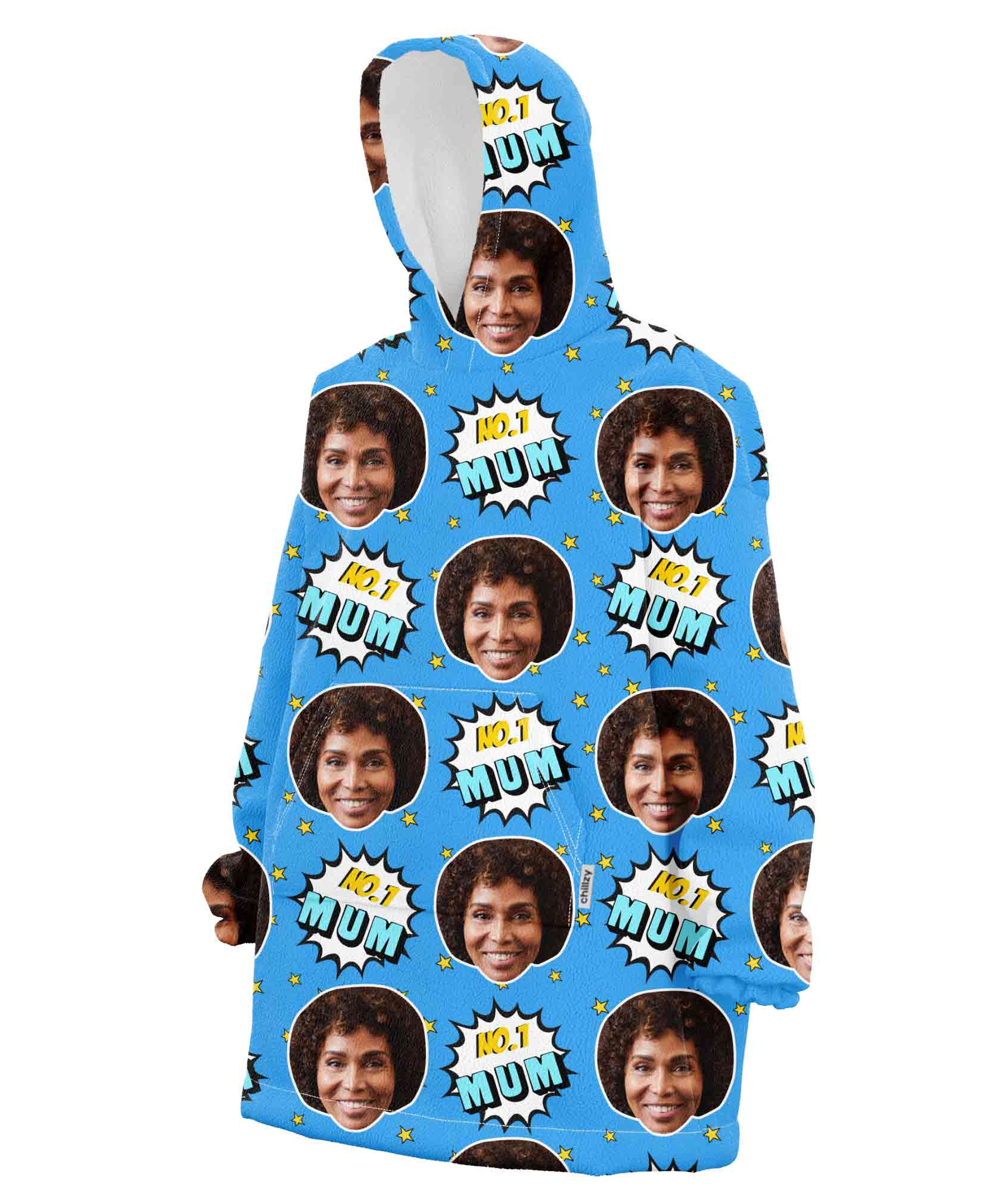 Number 1 Mum Chillzy Hoodie Blanket