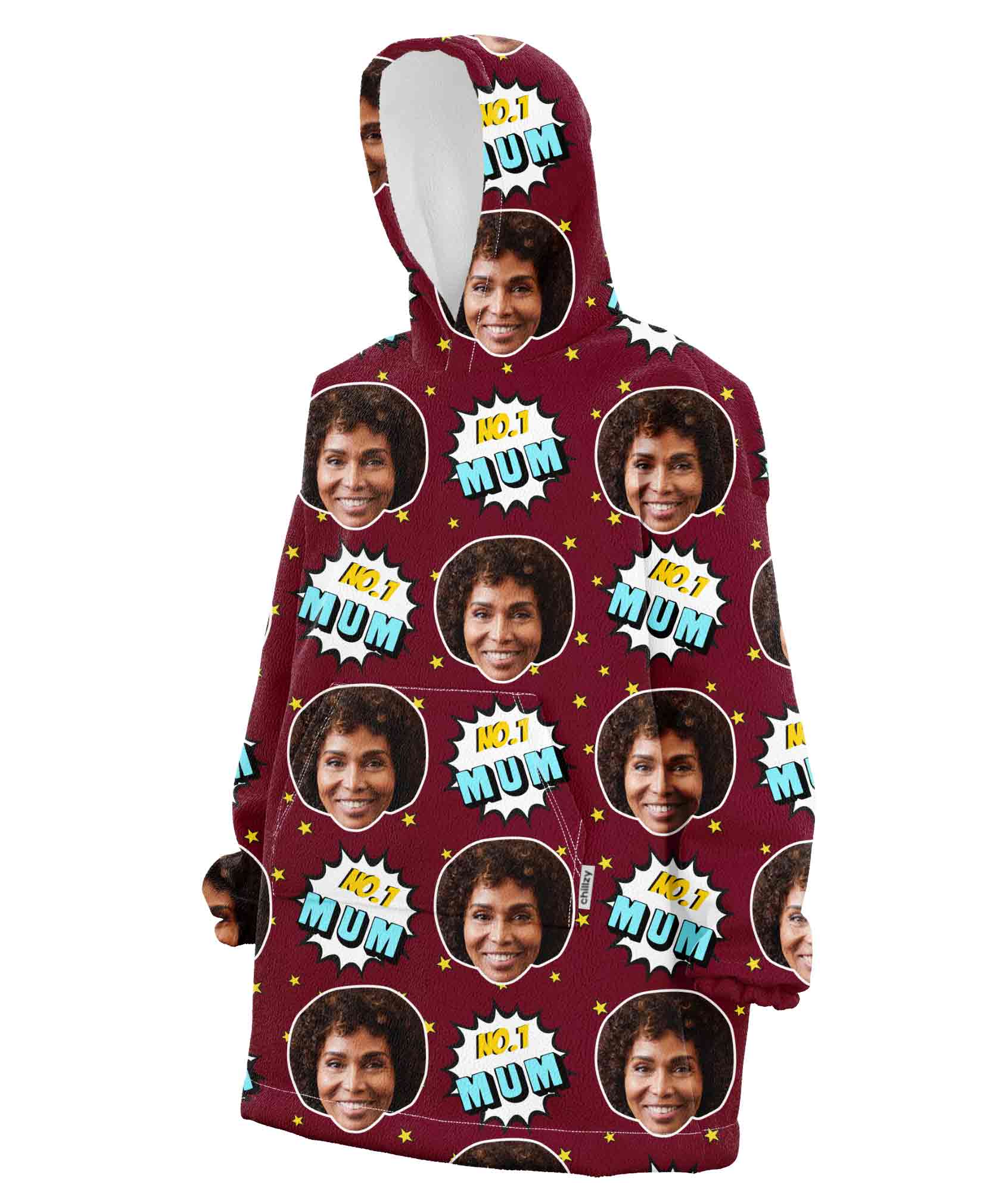 Number 1 Mum Chillzy Hoodie Blanket