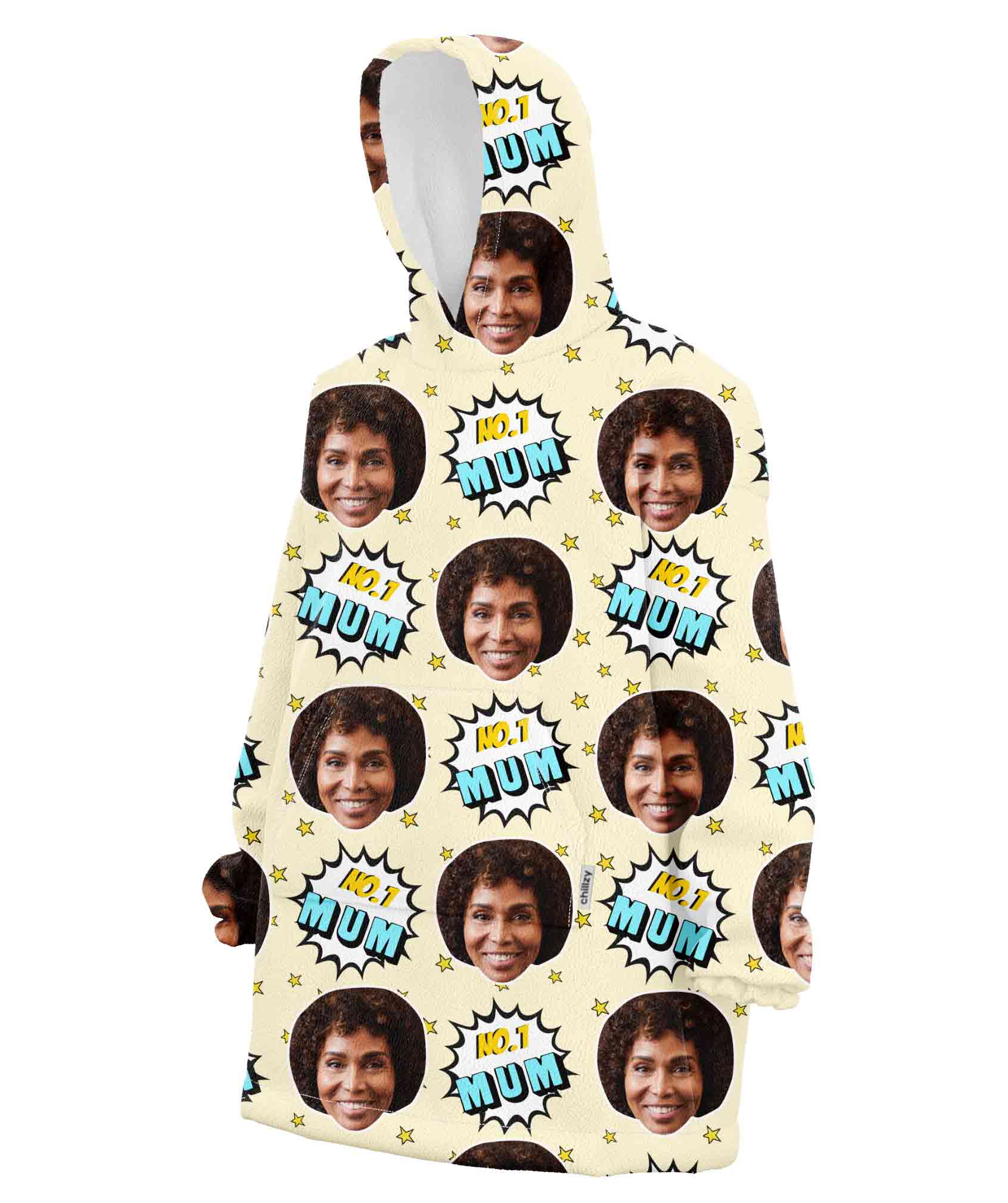 Number 1 Mum Chillzy Hoodie Blanket