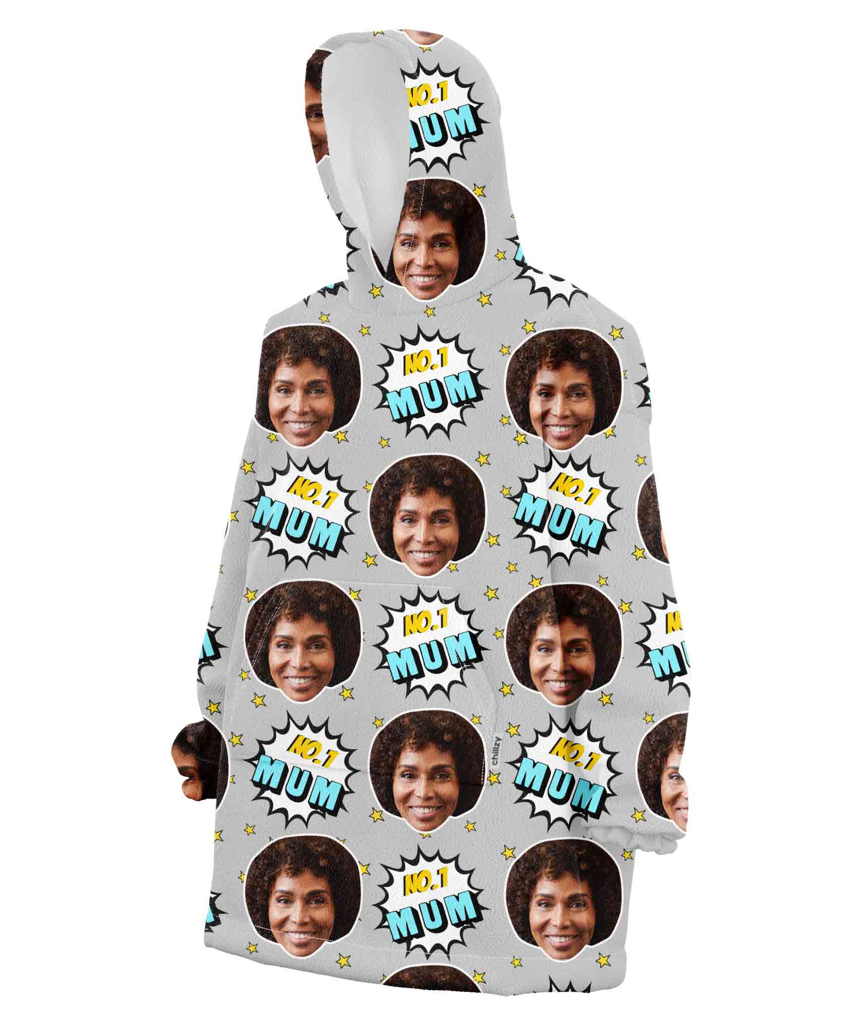 Number 1 Mum Chillzy Hoodie Blanket