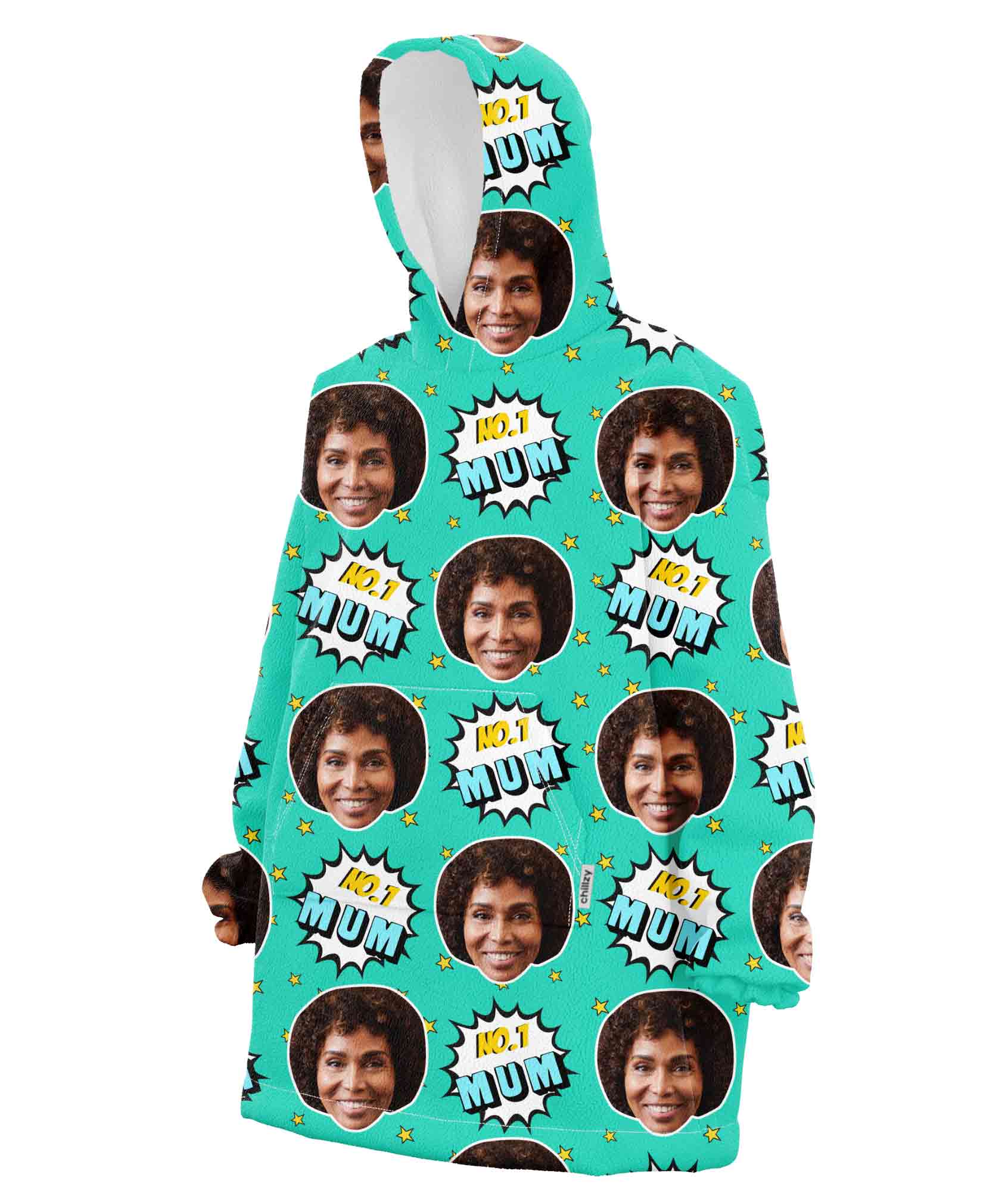 Number 1 Mum Chillzy Hoodie Blanket