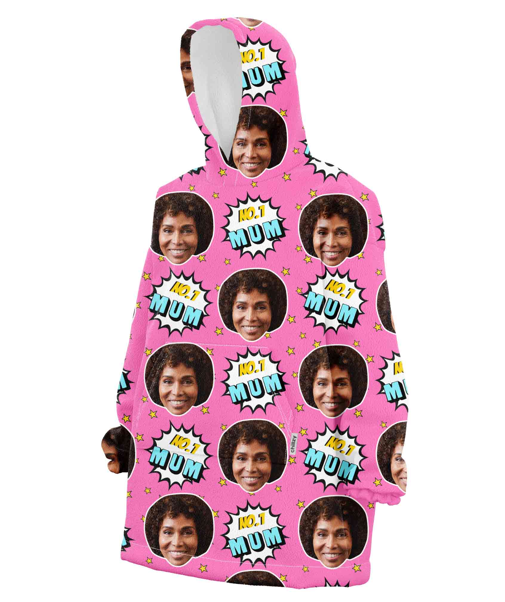 Number 1 Mum Chillzy Hoodie Blanket