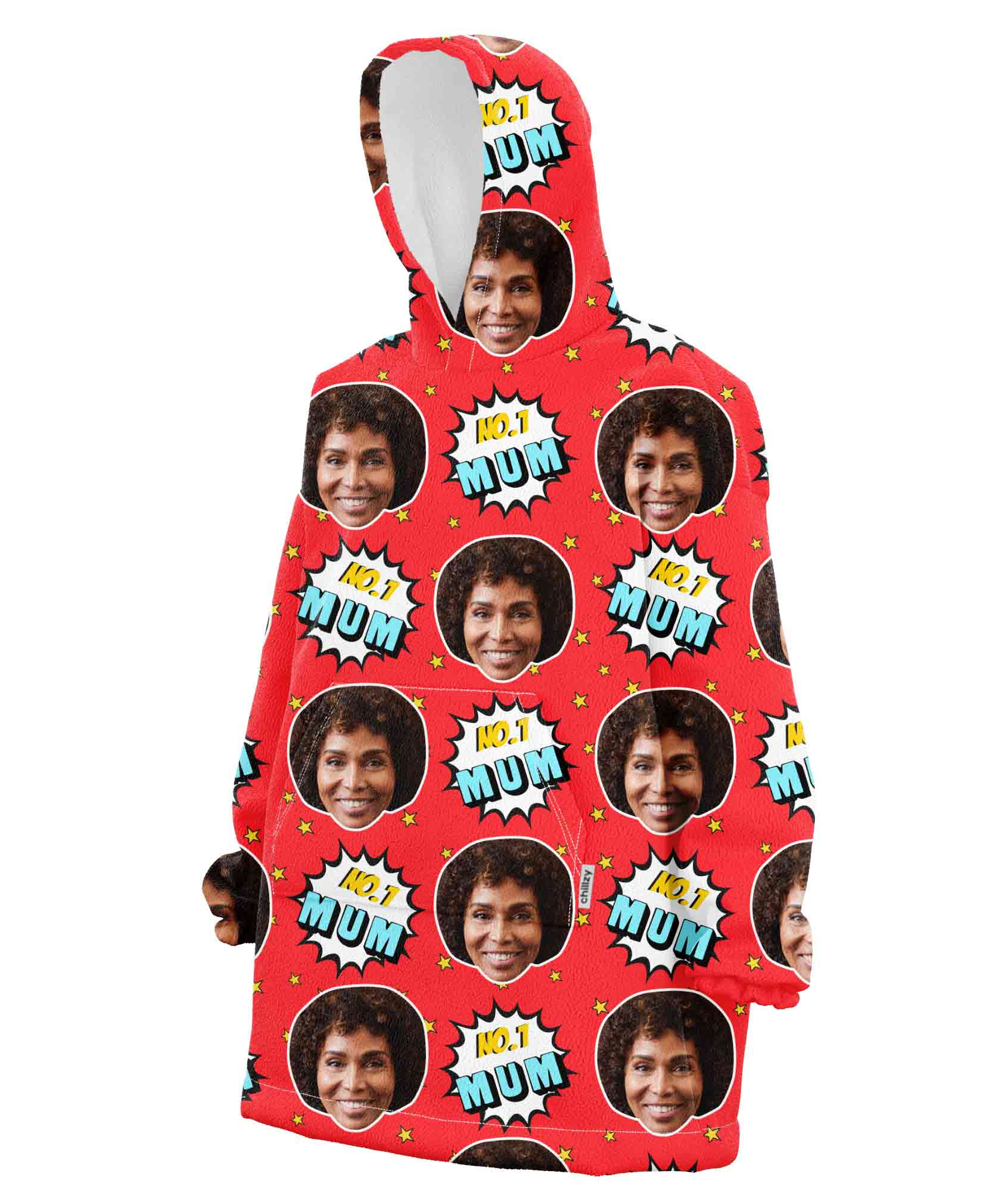 Number 1 Mum Chillzy Hoodie Blanket