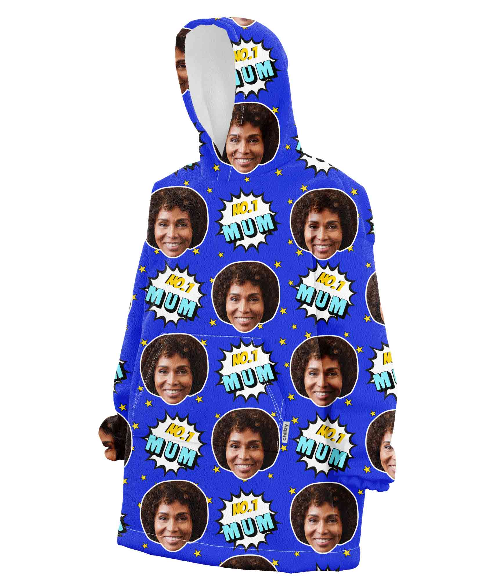 Number 1 Mum Chillzy Hoodie Blanket