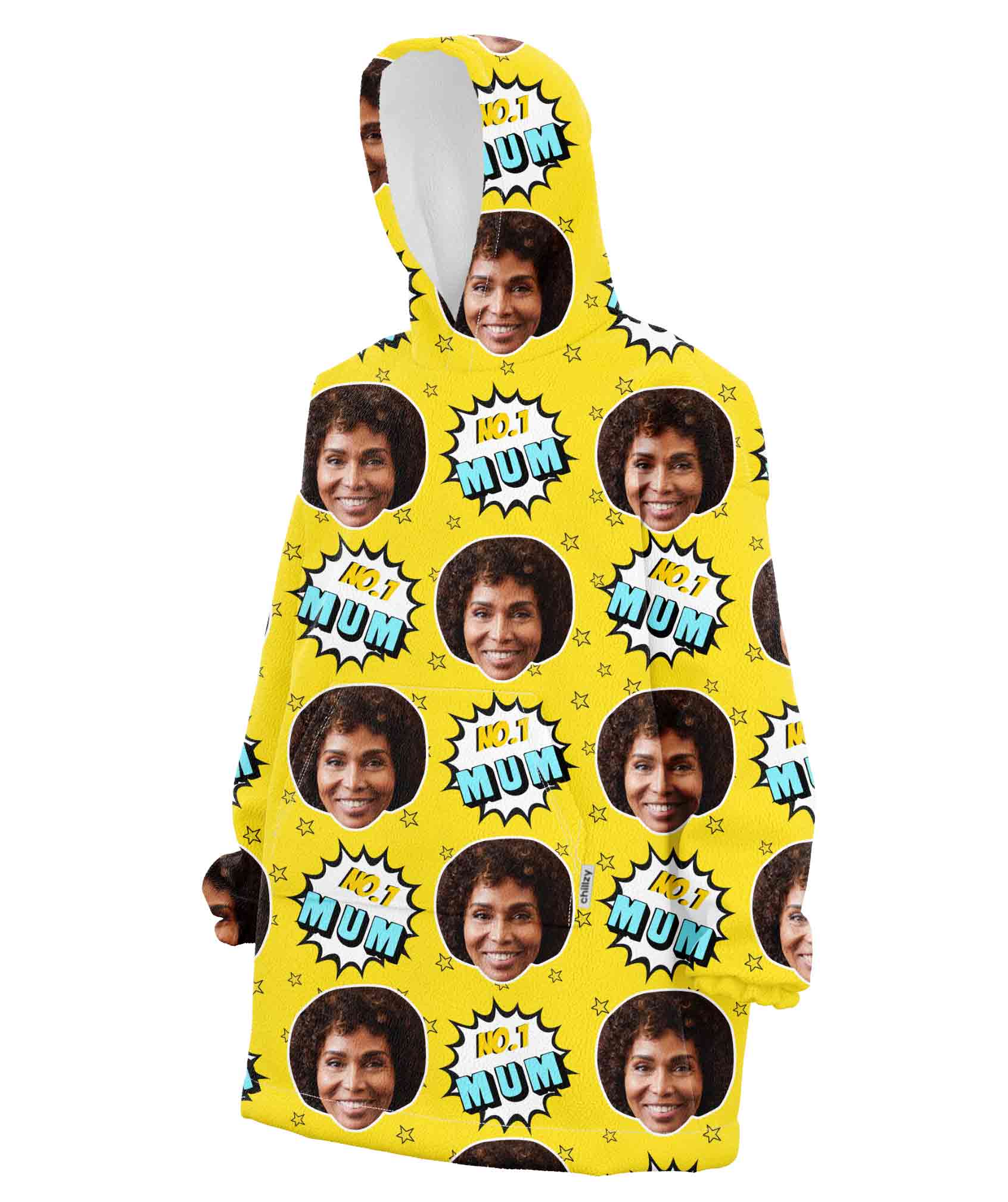 Number 1 Mum Chillzy Hoodie Blanket
