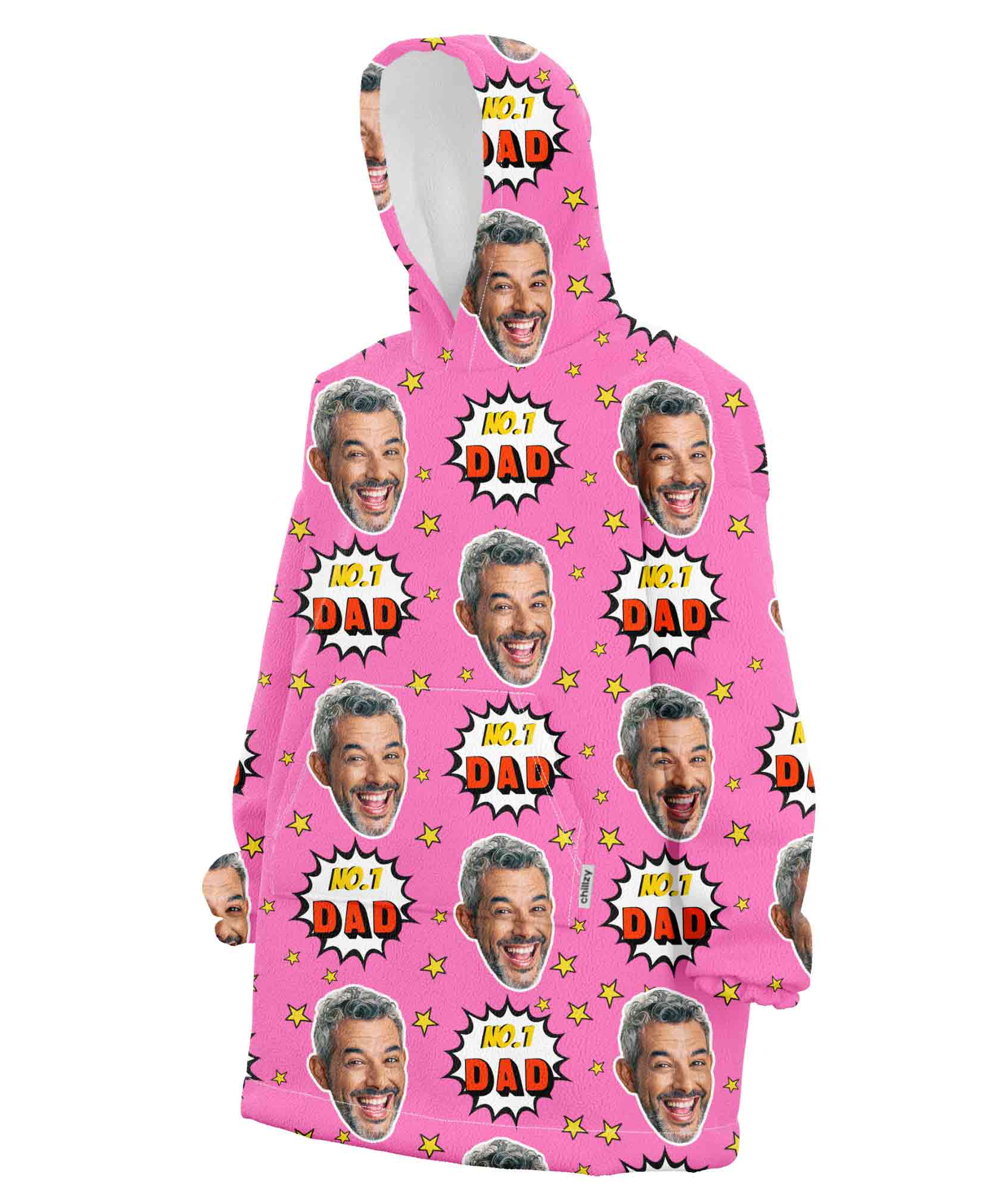 Number 1 Dad Chillzy Hoodie Blanket
