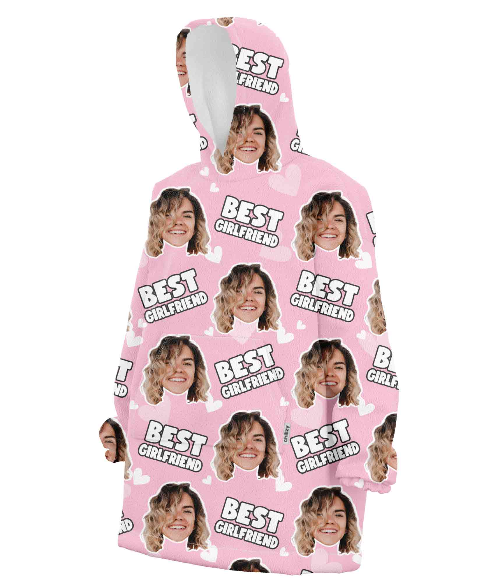 Best Girlfriend Chillzy Hoodie Blanket