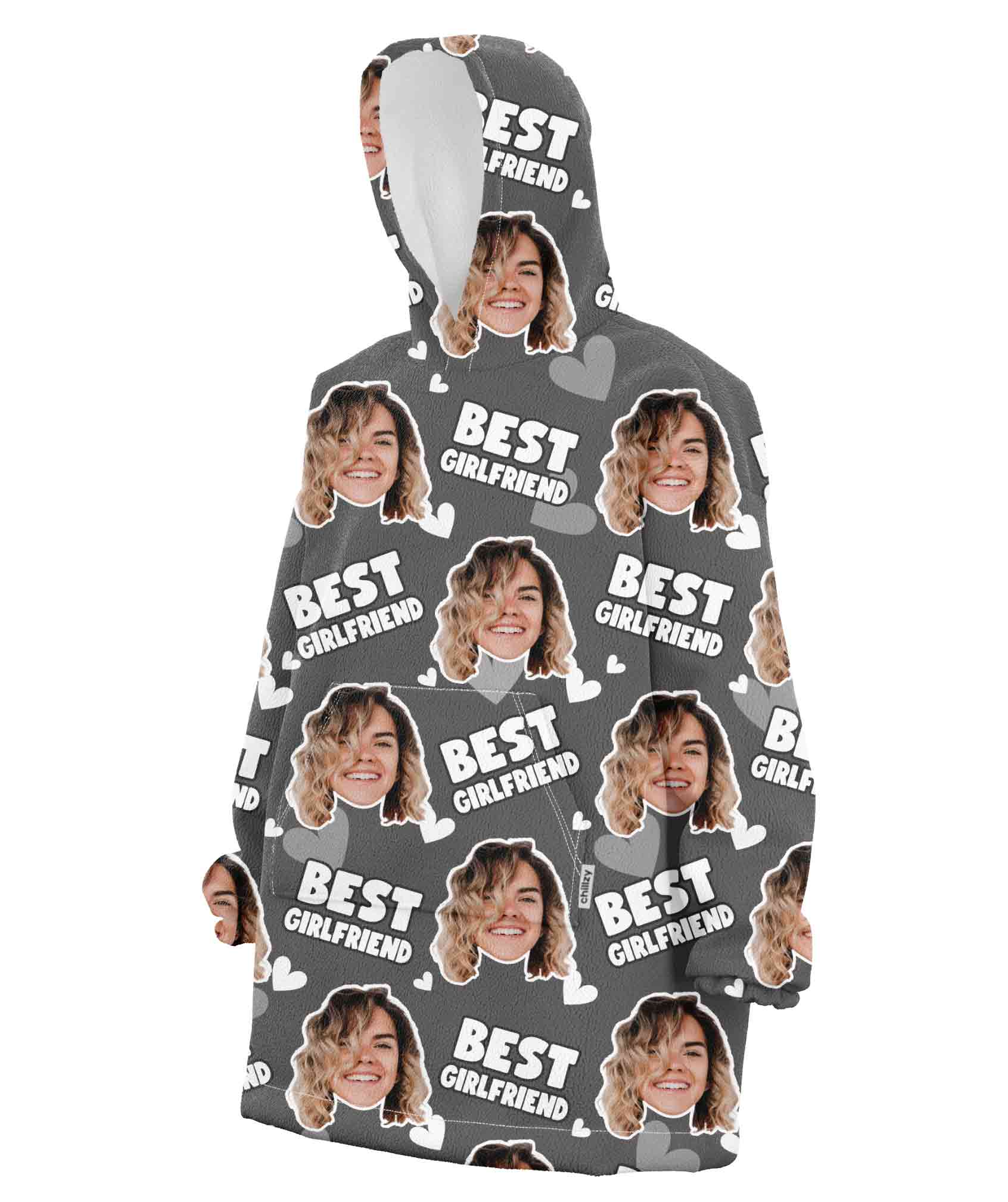 Best Girlfriend Chillzy Hoodie Blanket