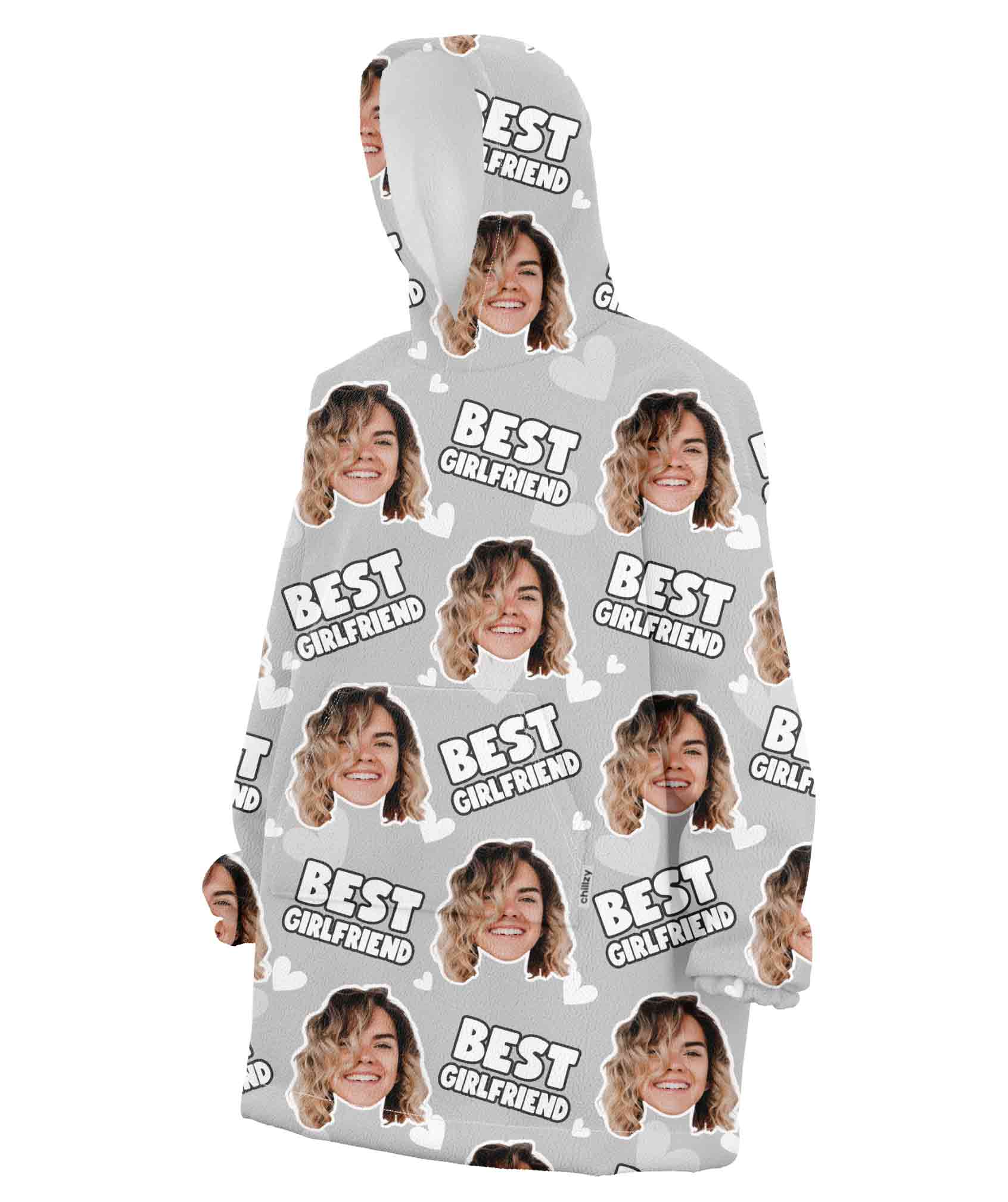 Best Girlfriend Chillzy Hoodie Blanket