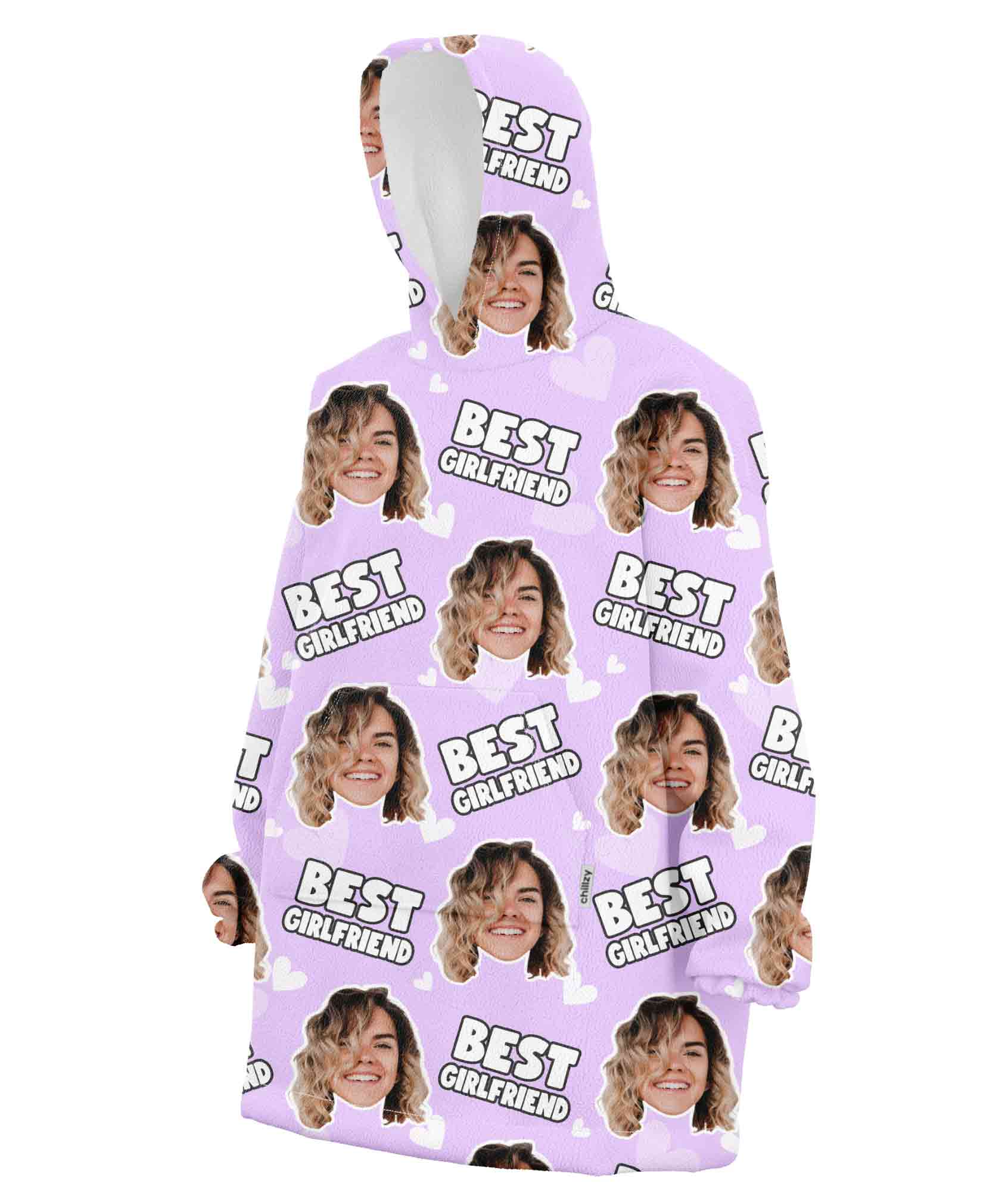 Best Girlfriend Chillzy Hoodie Blanket
