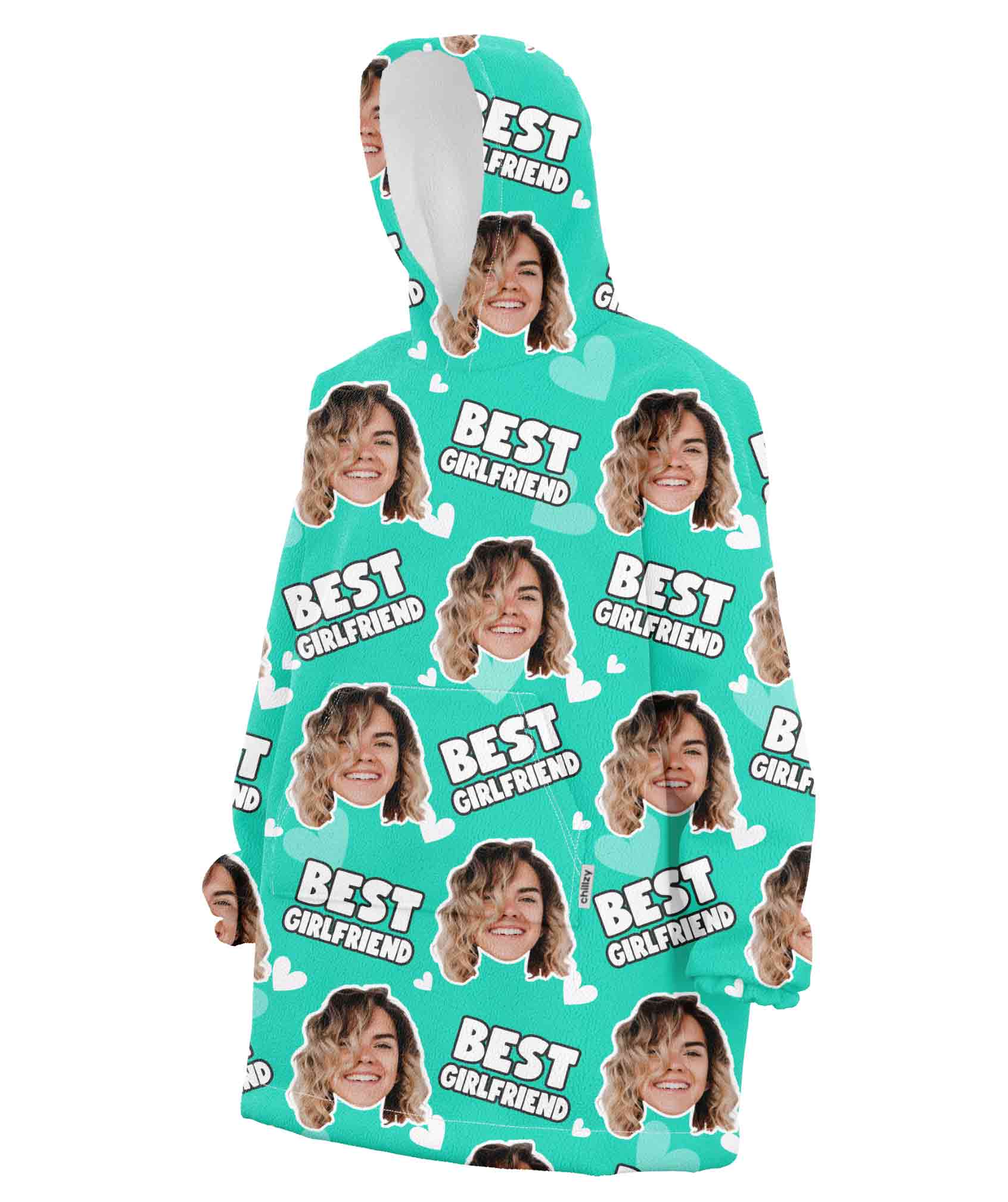 Best Girlfriend Chillzy Hoodie Blanket