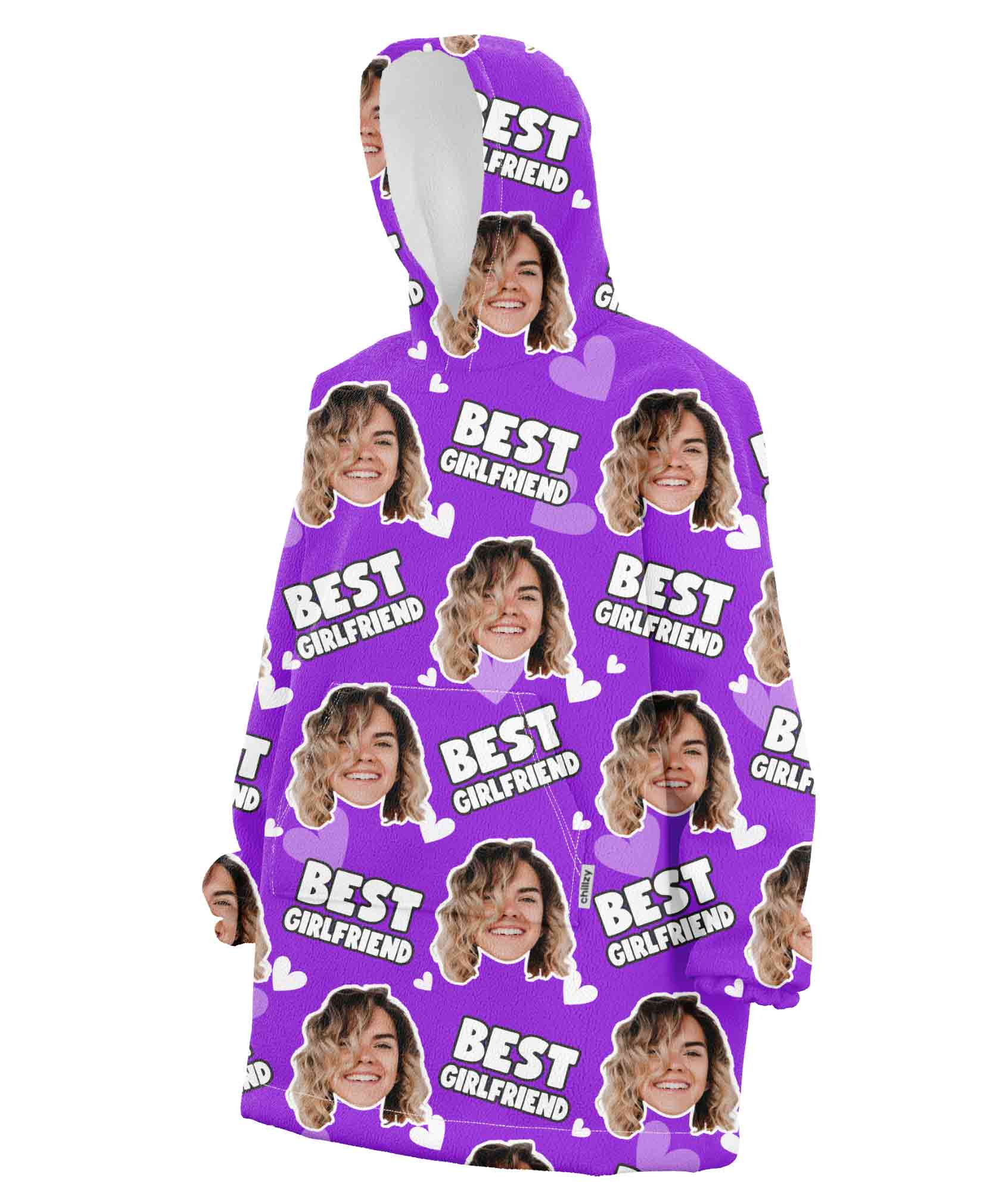 Best Girlfriend Chillzy Hoodie Blanket