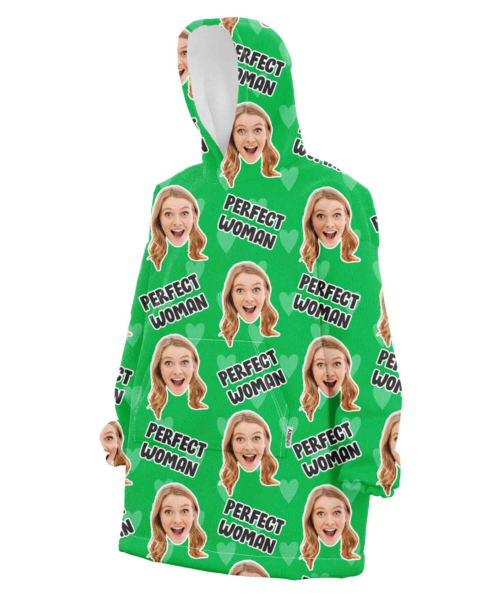 Perfect Woman Chillzy Hoodie Blanket