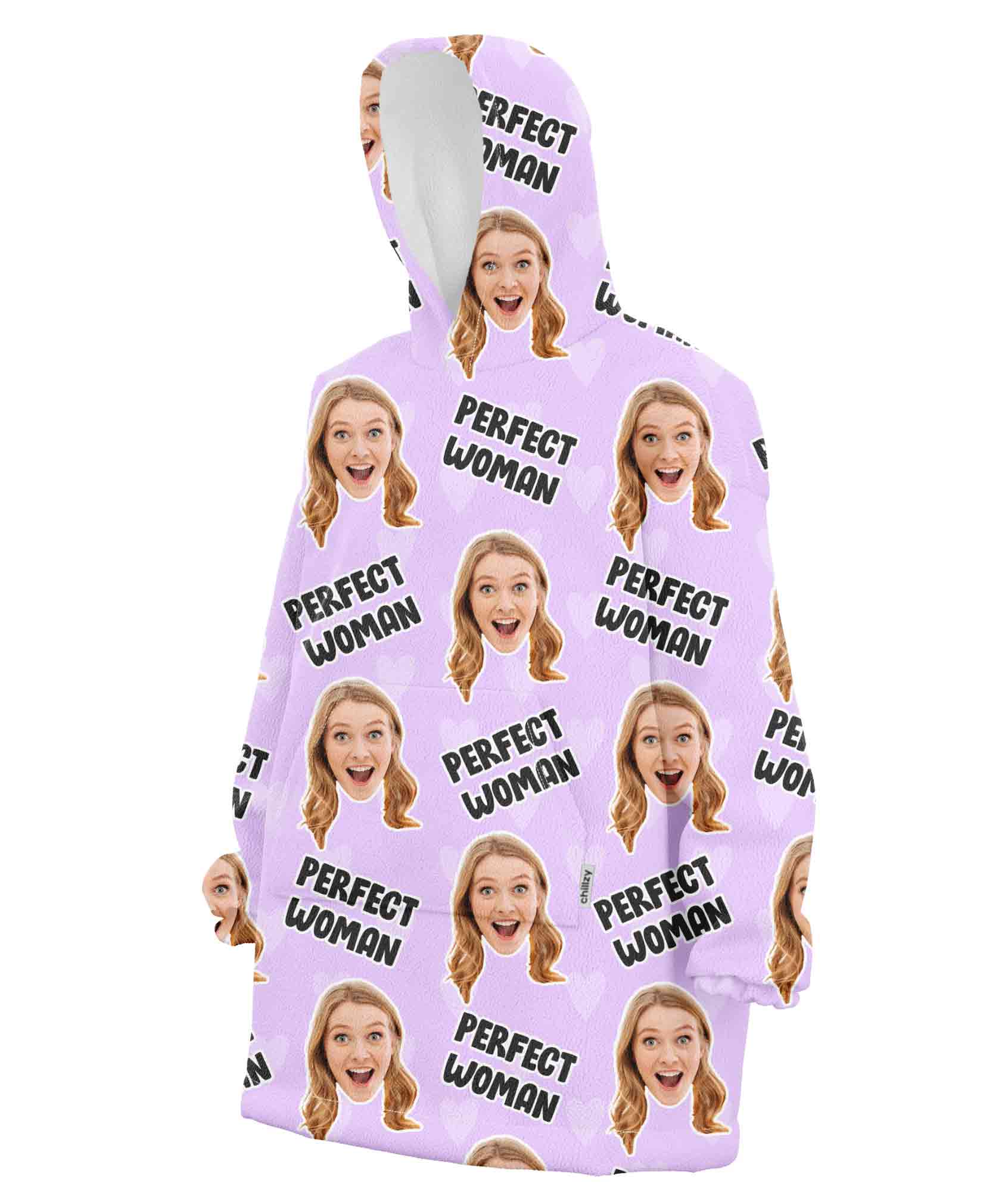 Perfect Woman Chillzy Hoodie Blanket