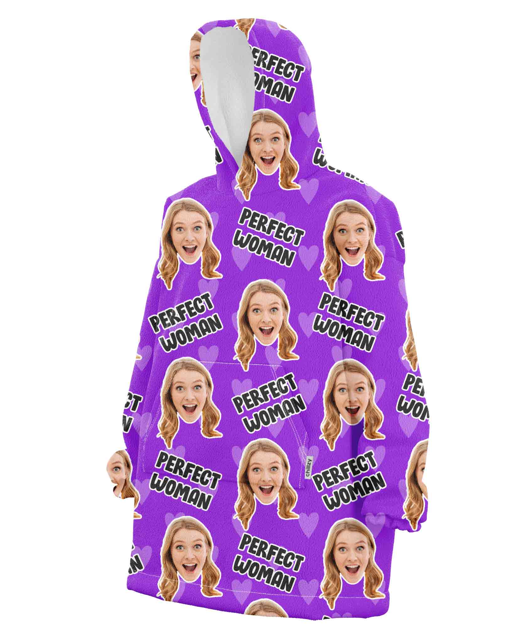 Perfect Woman Chillzy Hoodie Blanket