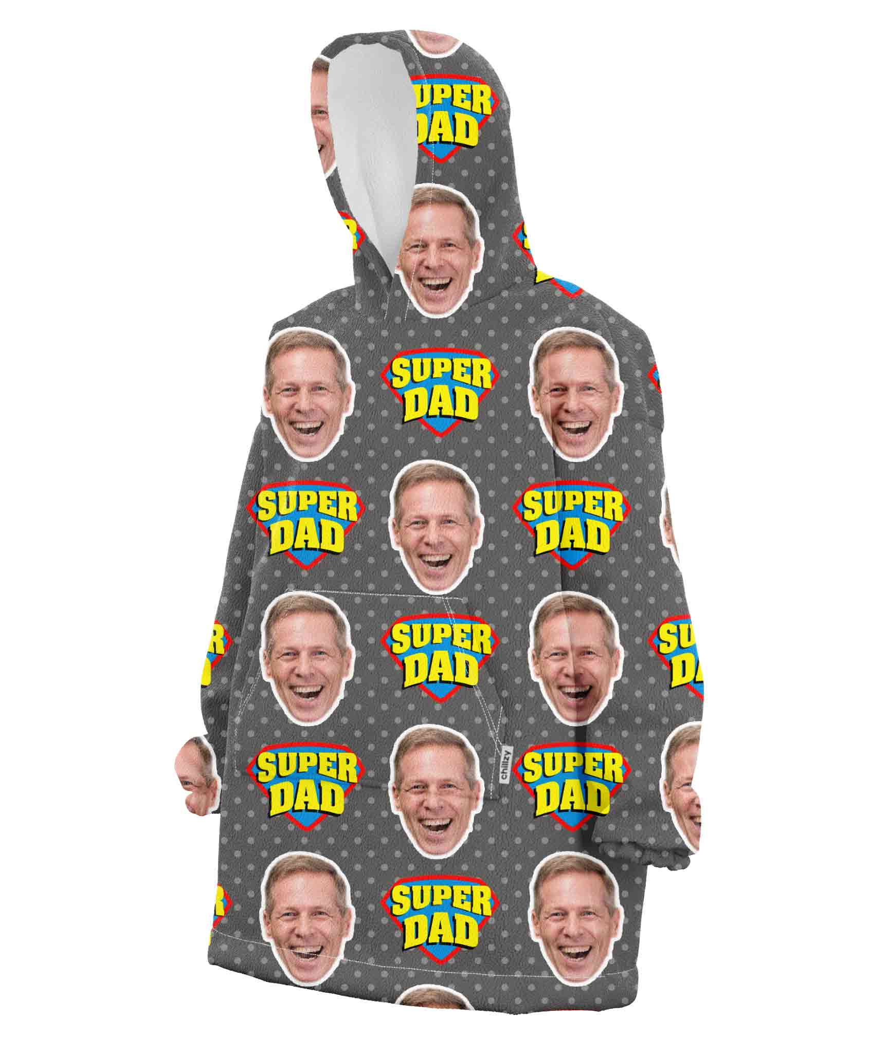 Super Dad Chillzy Hoodie Blanket