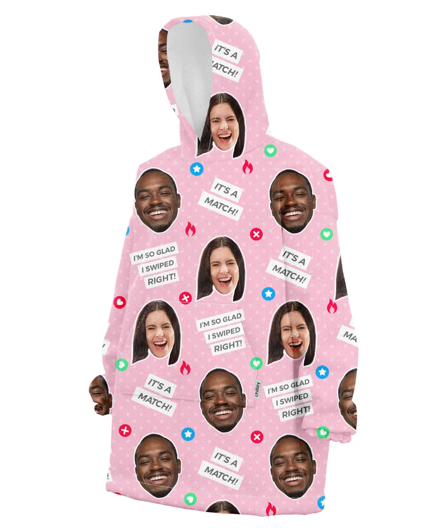It's a Match Chillzy Hoodie Blanket