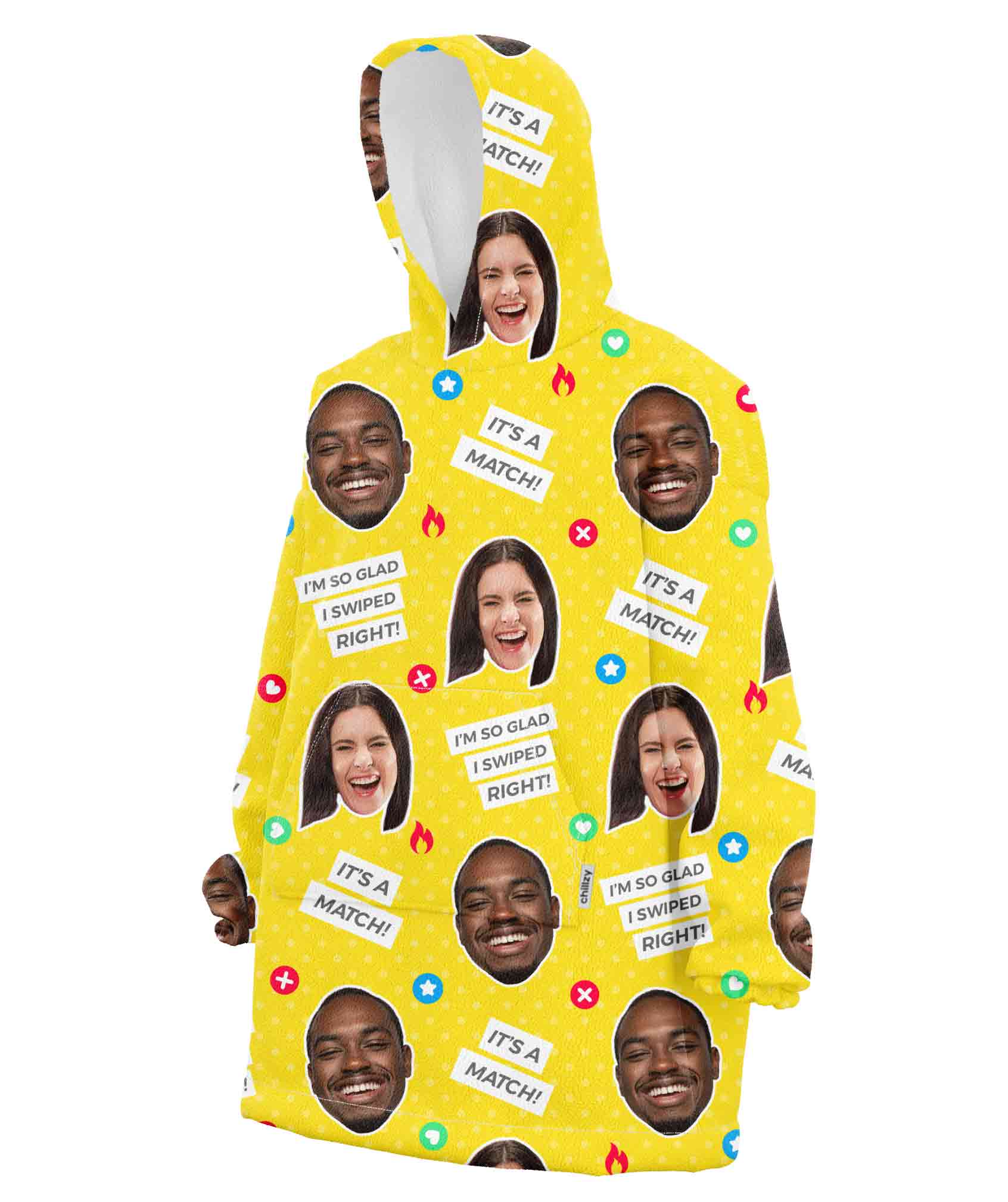 It's a Match Chillzy Hoodie Blanket